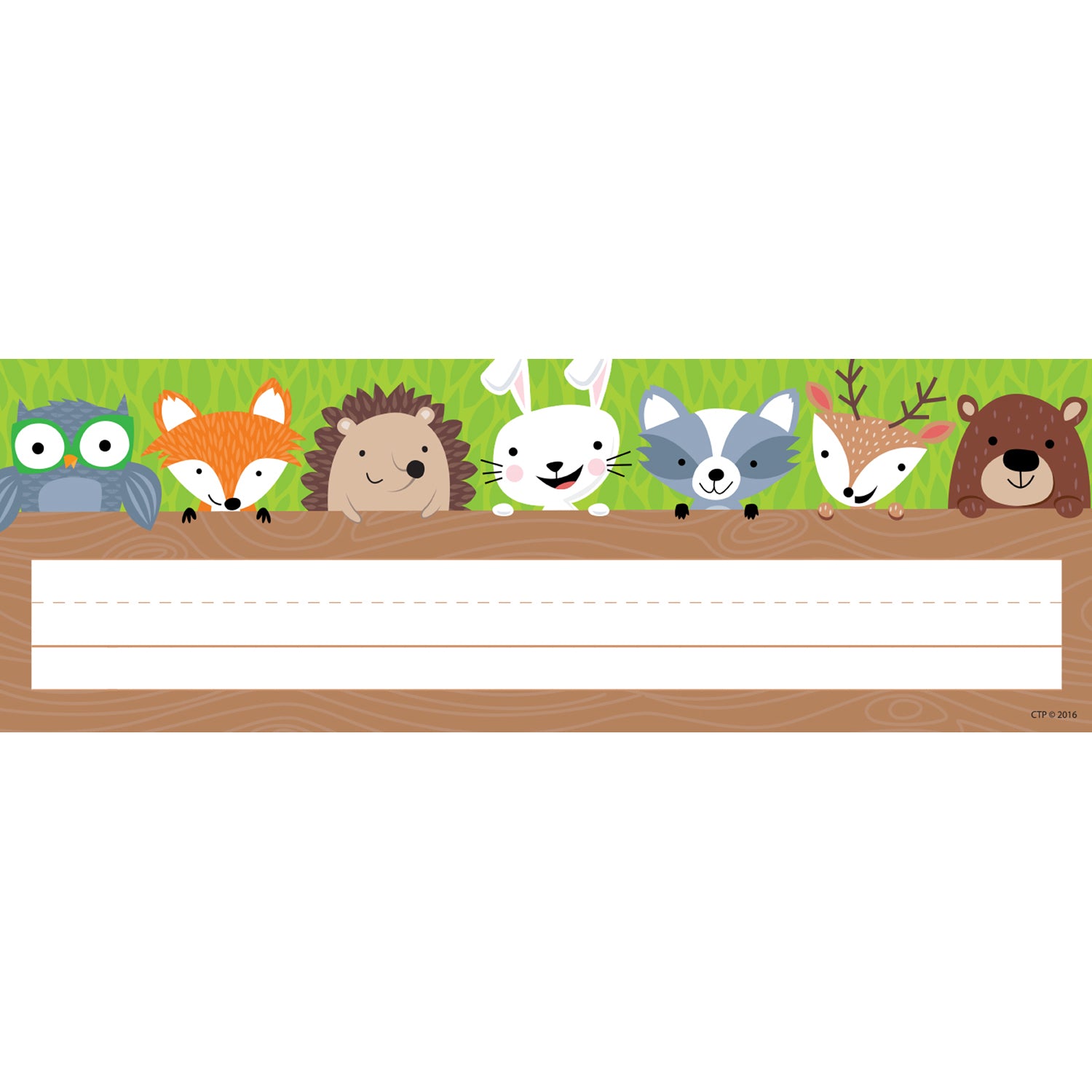 Woodland Friends Name Plate, 36 Per Pack, 6 Packs - A1 School Supplies