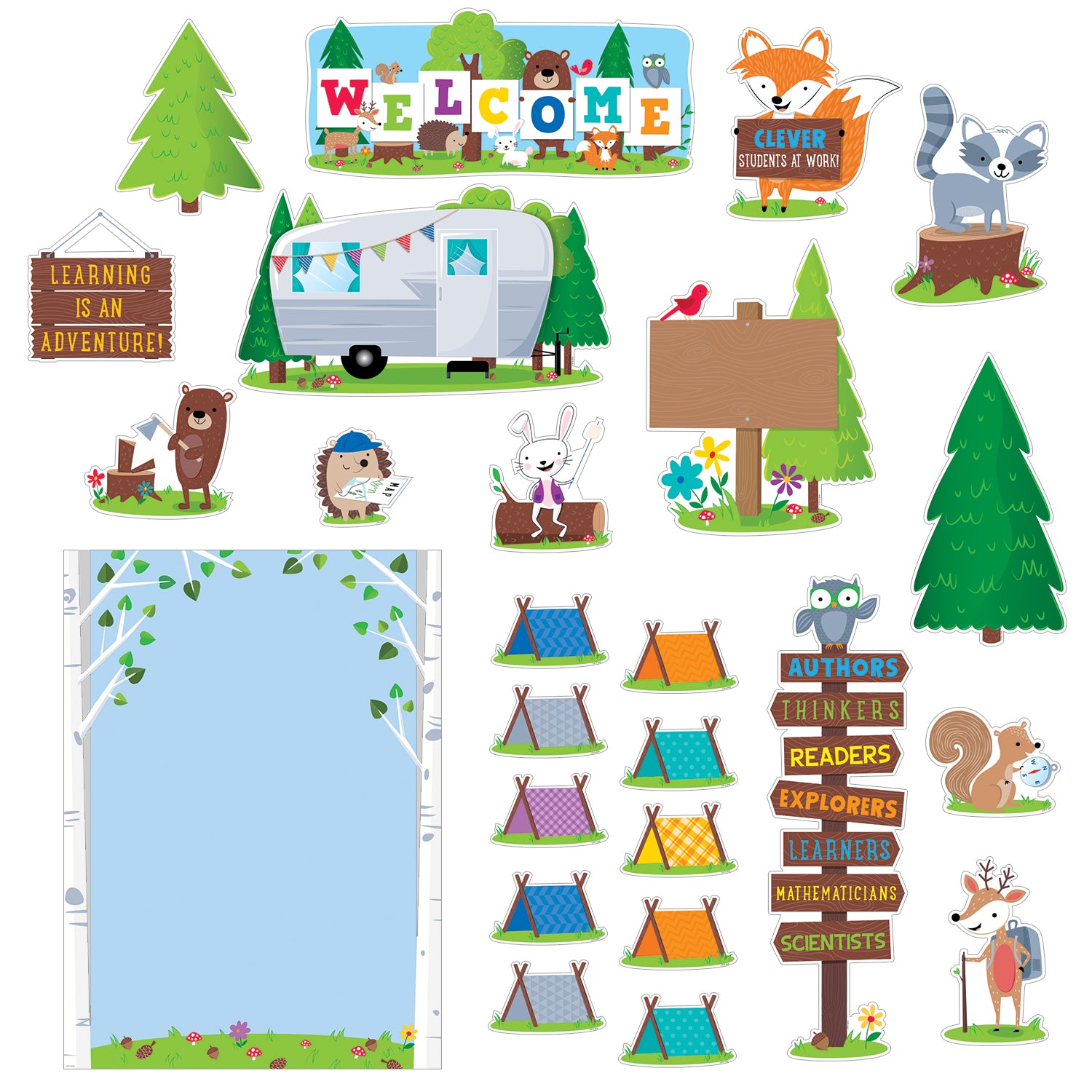 Woodland Friends Woodland Welcome Bulletin Board Set - A1 School Supplies