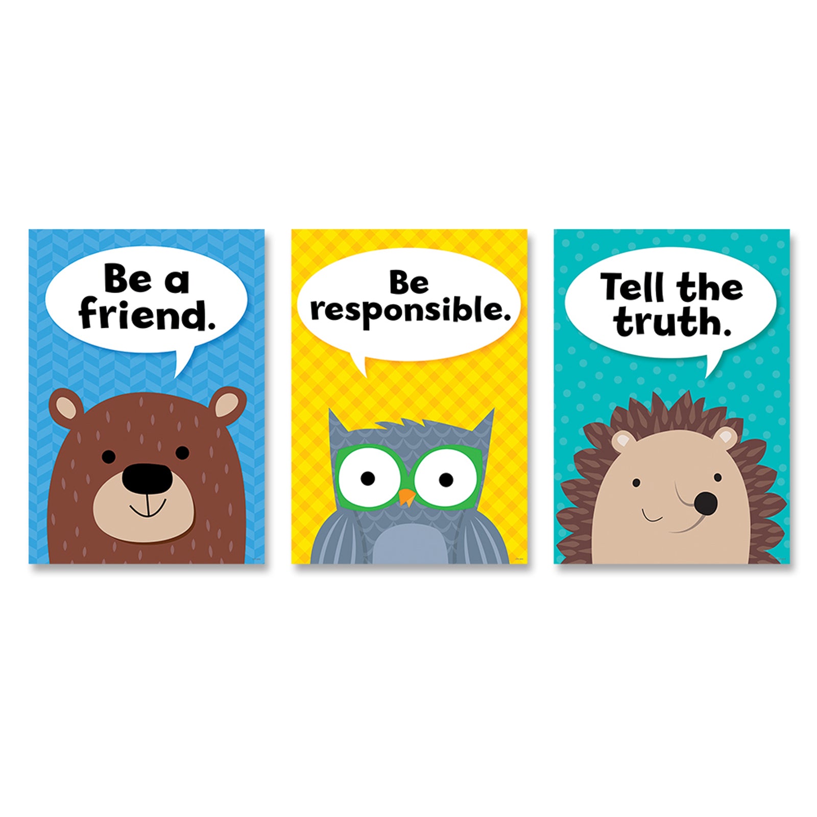 Woodland Friends Character Traits Inspire U™ 5-Poster Pack