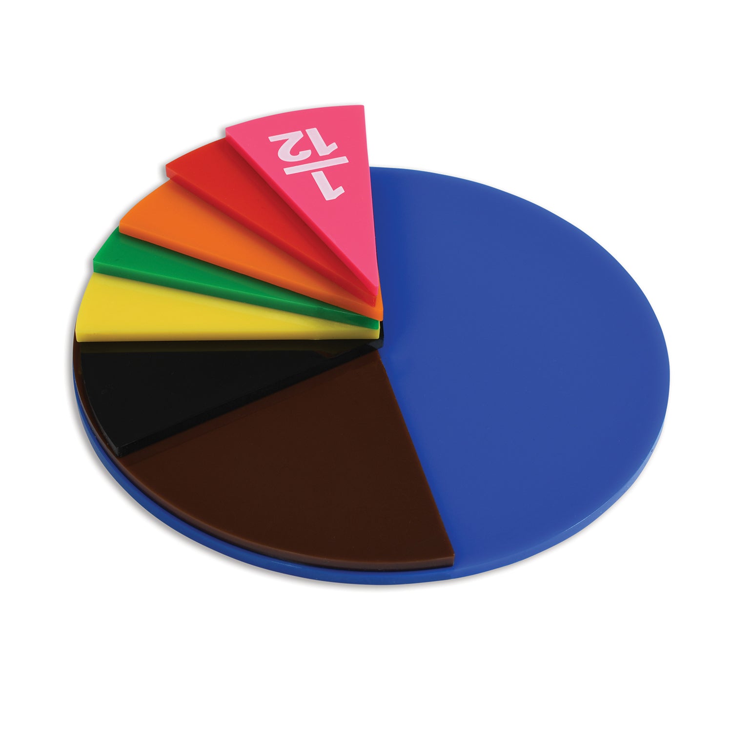 Fraction Circles - 9 Values & Colors - 51 Per Set - 3 Sets