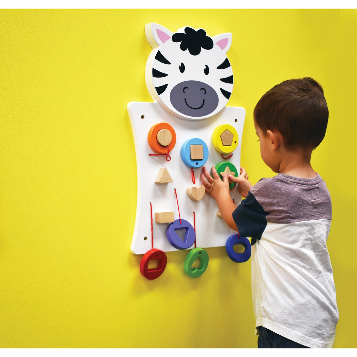 Zebra Activity Wall Panel - Toddler Activity Center