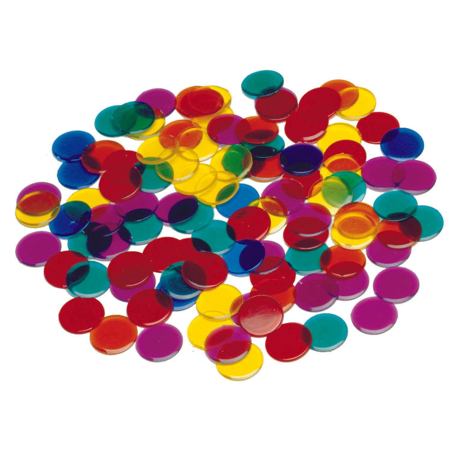 Transparent Counters - .75" - Set of 1,000