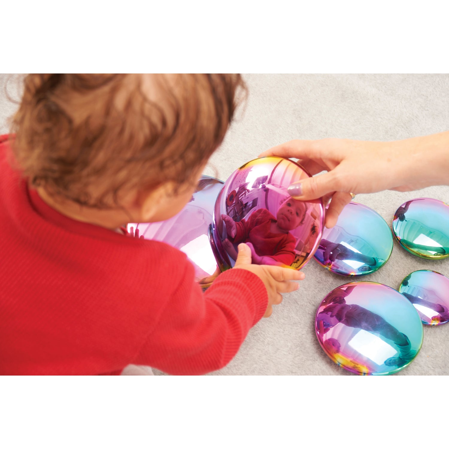 Sensory Reflective Buttons - Color Burst - Set of 7