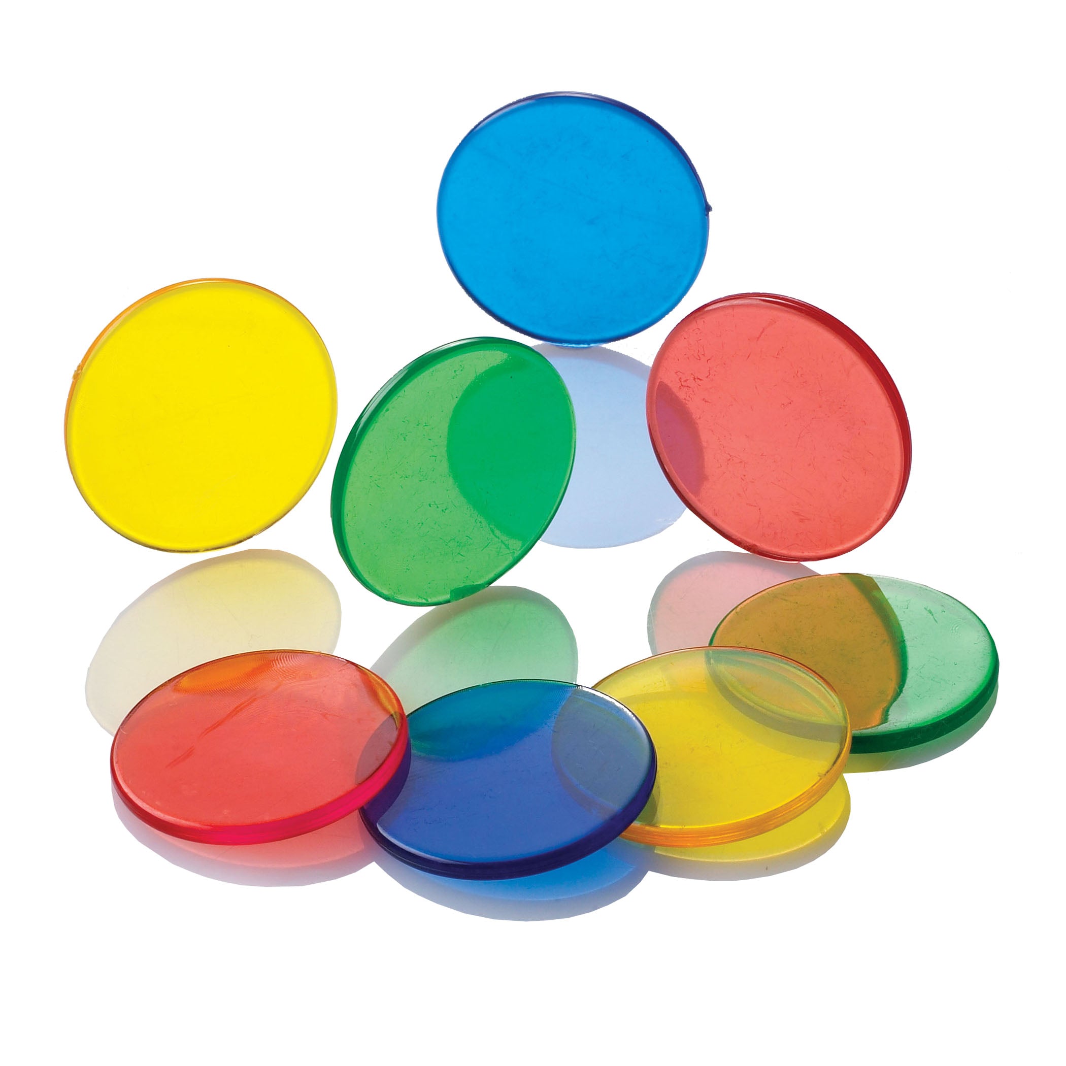 Transparent Counters - 1" - 250 Per Set - 3 Sets