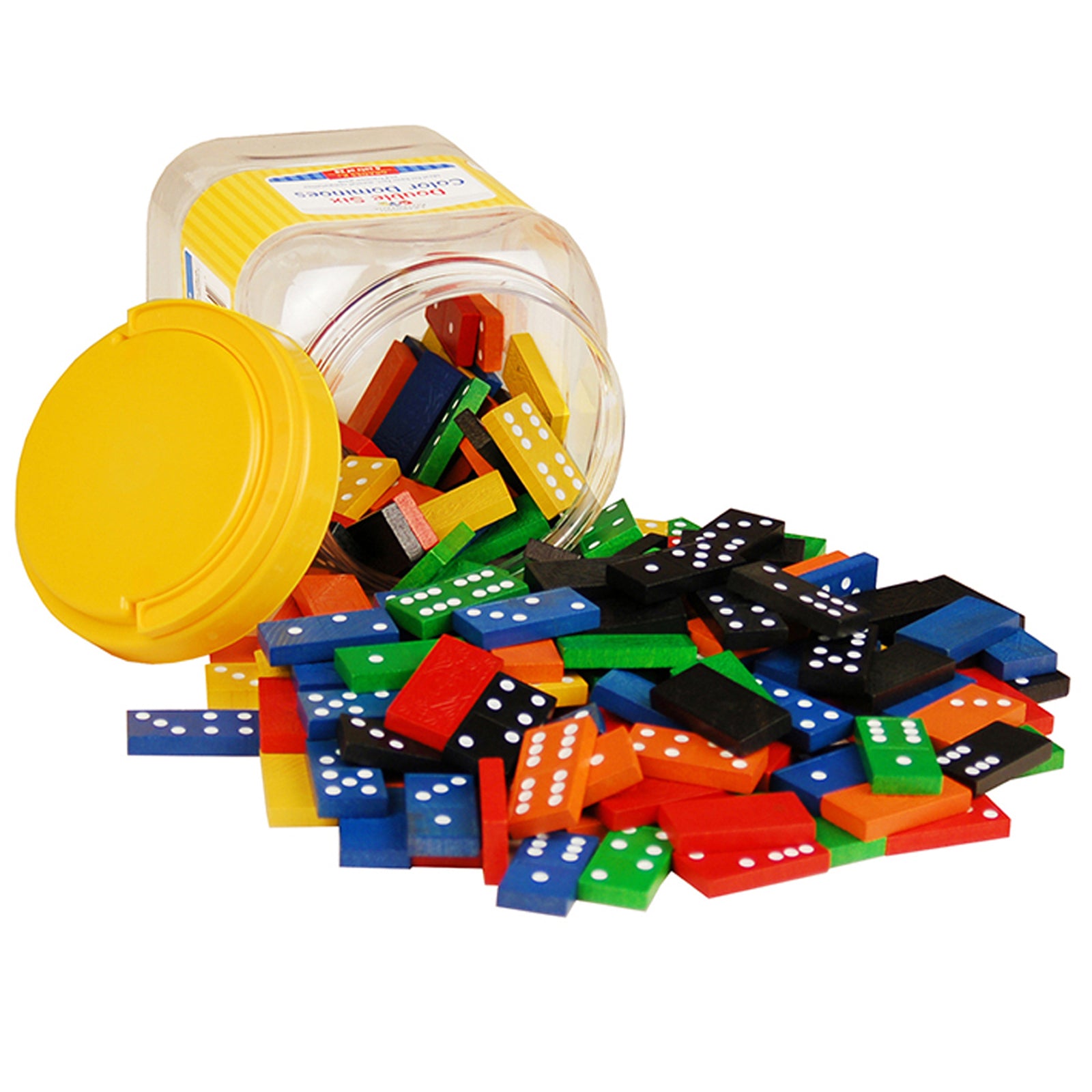 Double Six Color Dominoes - Set of 168