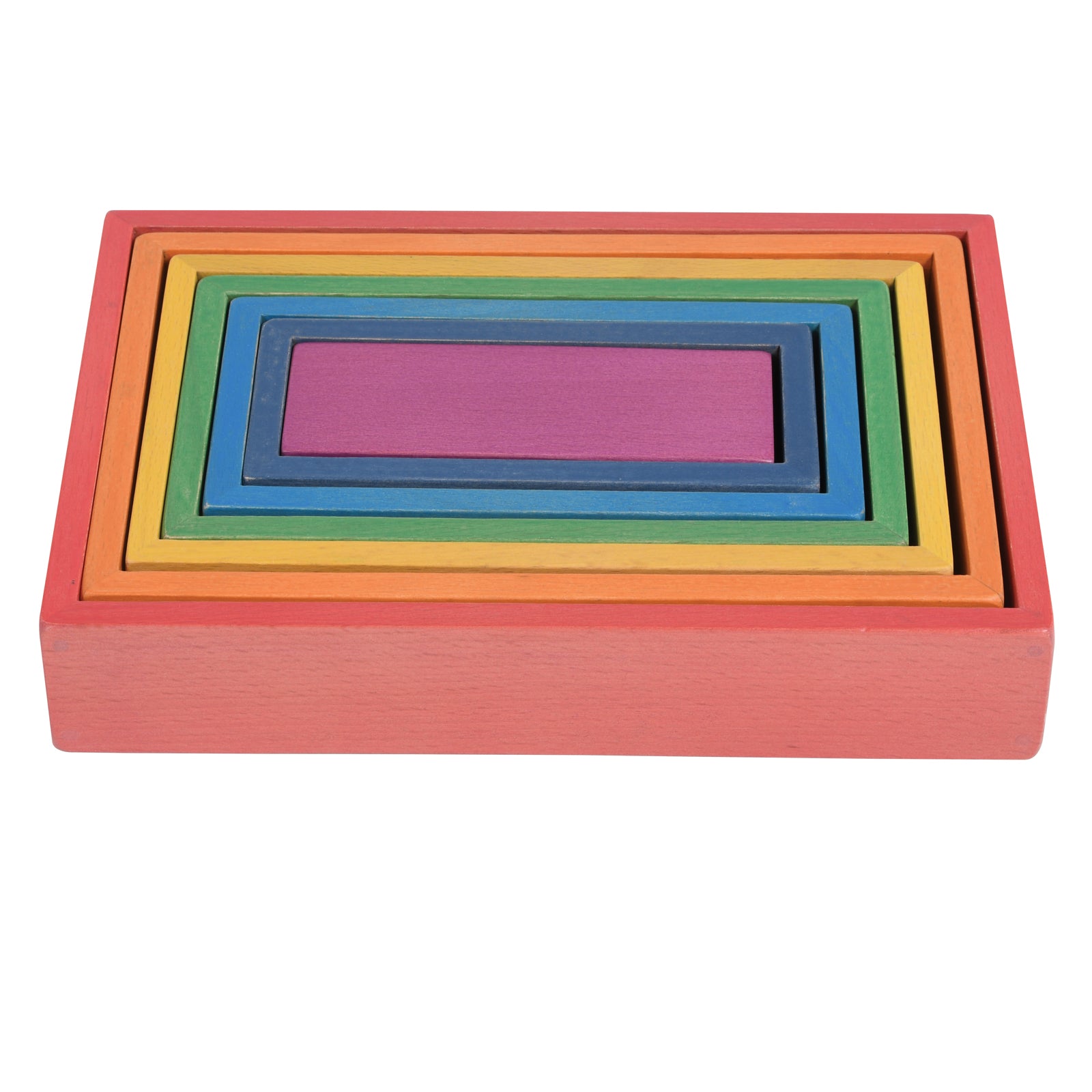 Wooden Rainbow Architect Rectangles - Set of 7