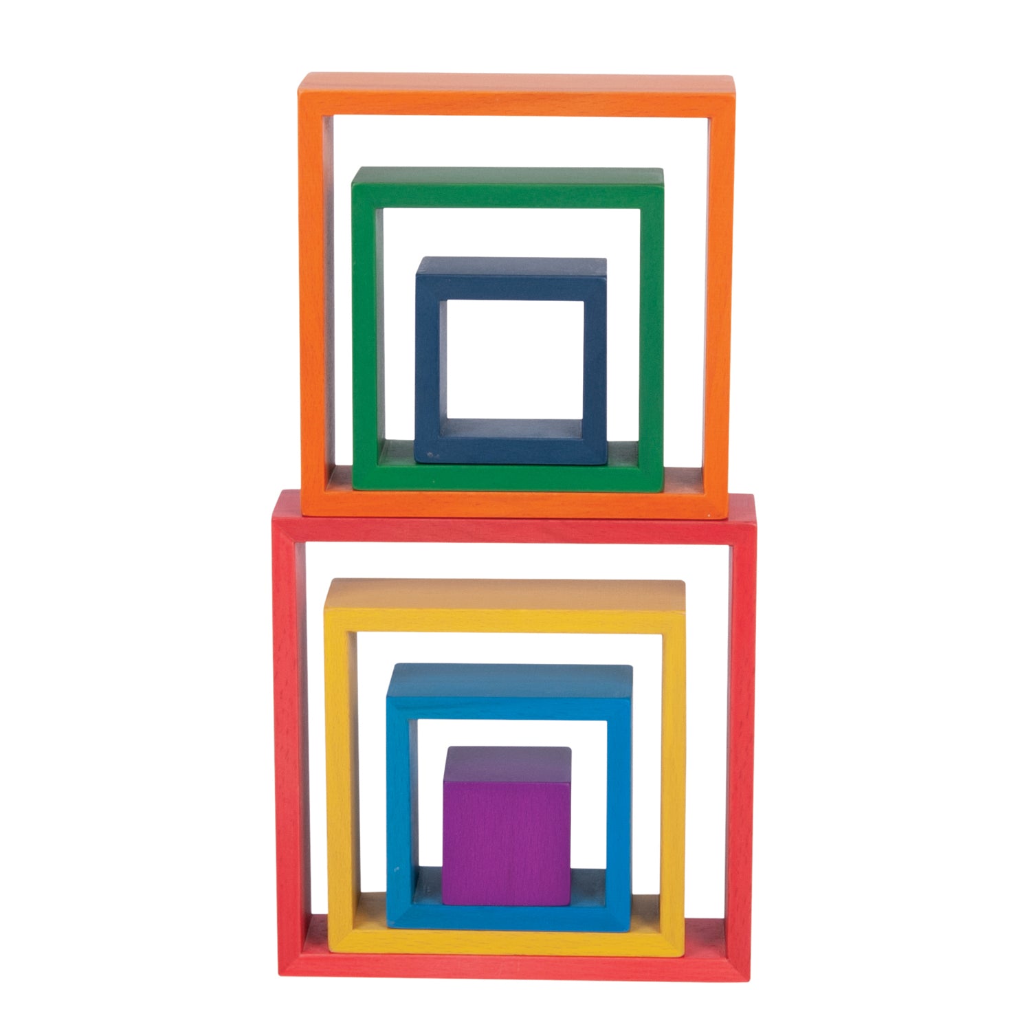 Wooden Rainbow Architect Squares - Set of 7 - A1 School Supplies