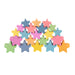 Rainbow Wooden Stars, Set of 21 - A1 School Supplies