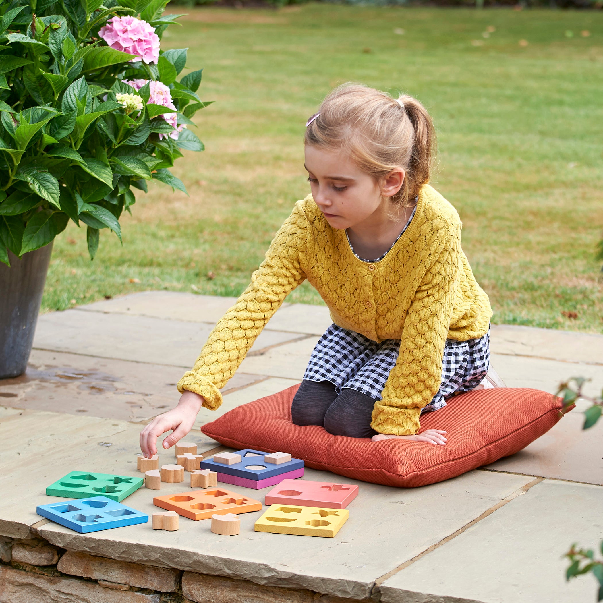 Rainbow Wooden Shape Stacker