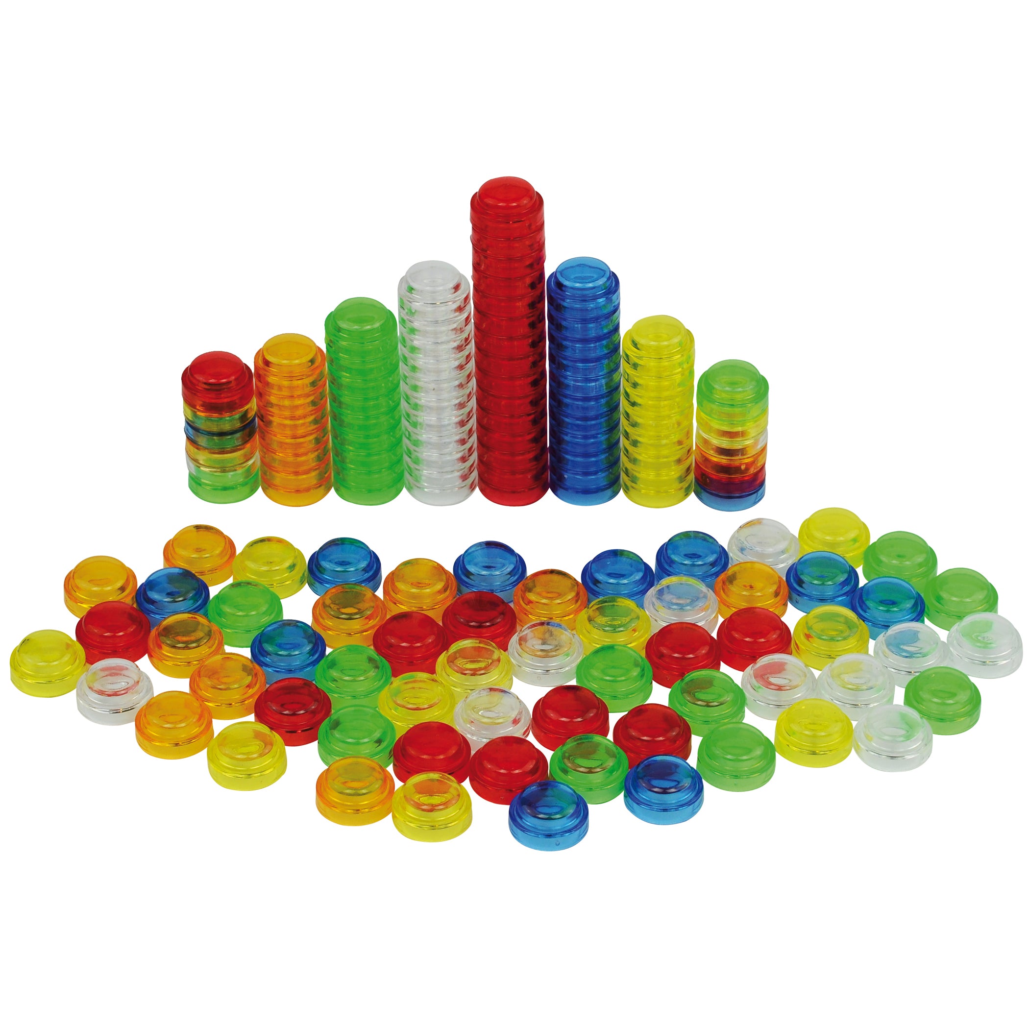 Translucent Stackable Counters - Set of 500 - A1 School Supplies