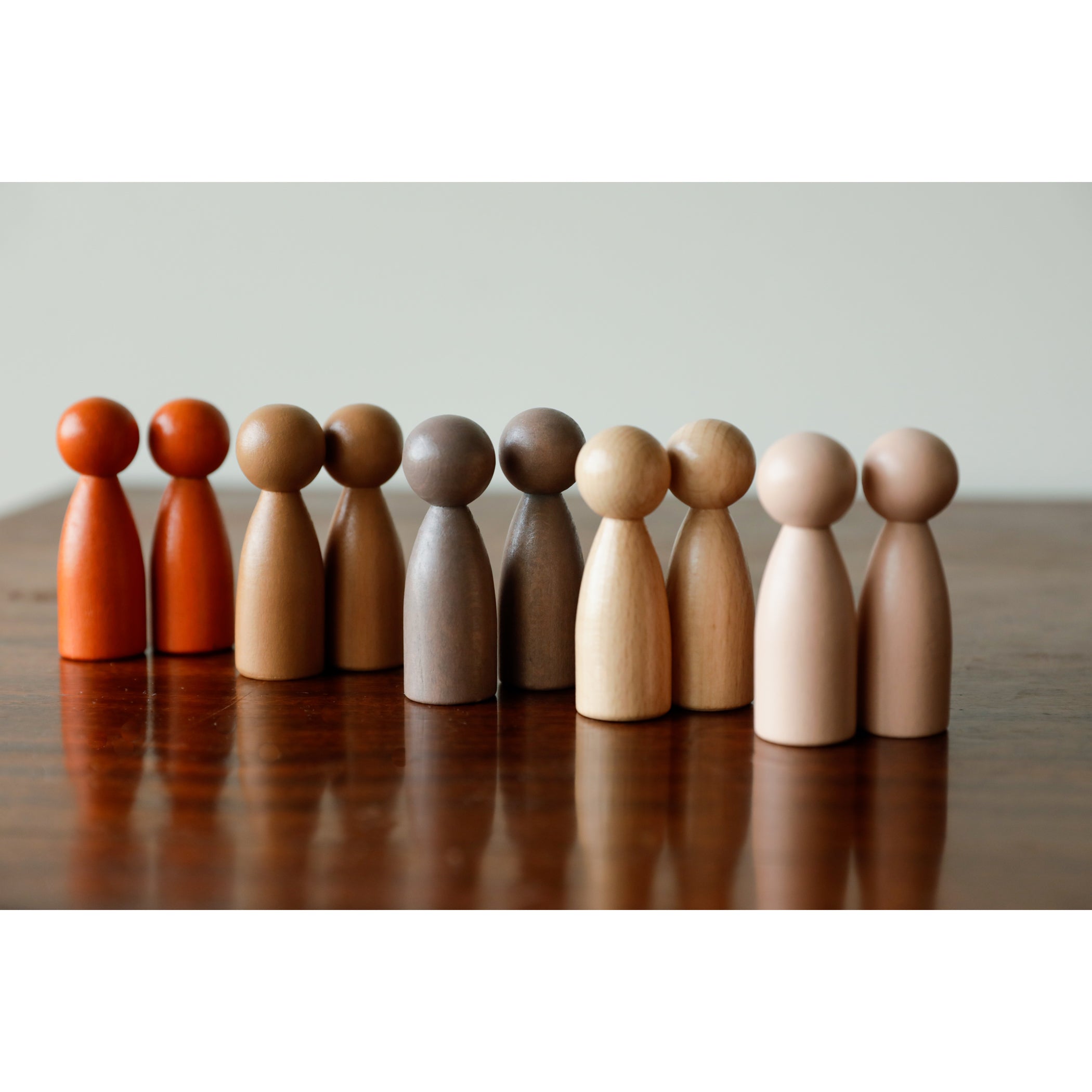 Peg People of the World Wooden People - Set of 10 - Ages 12m+