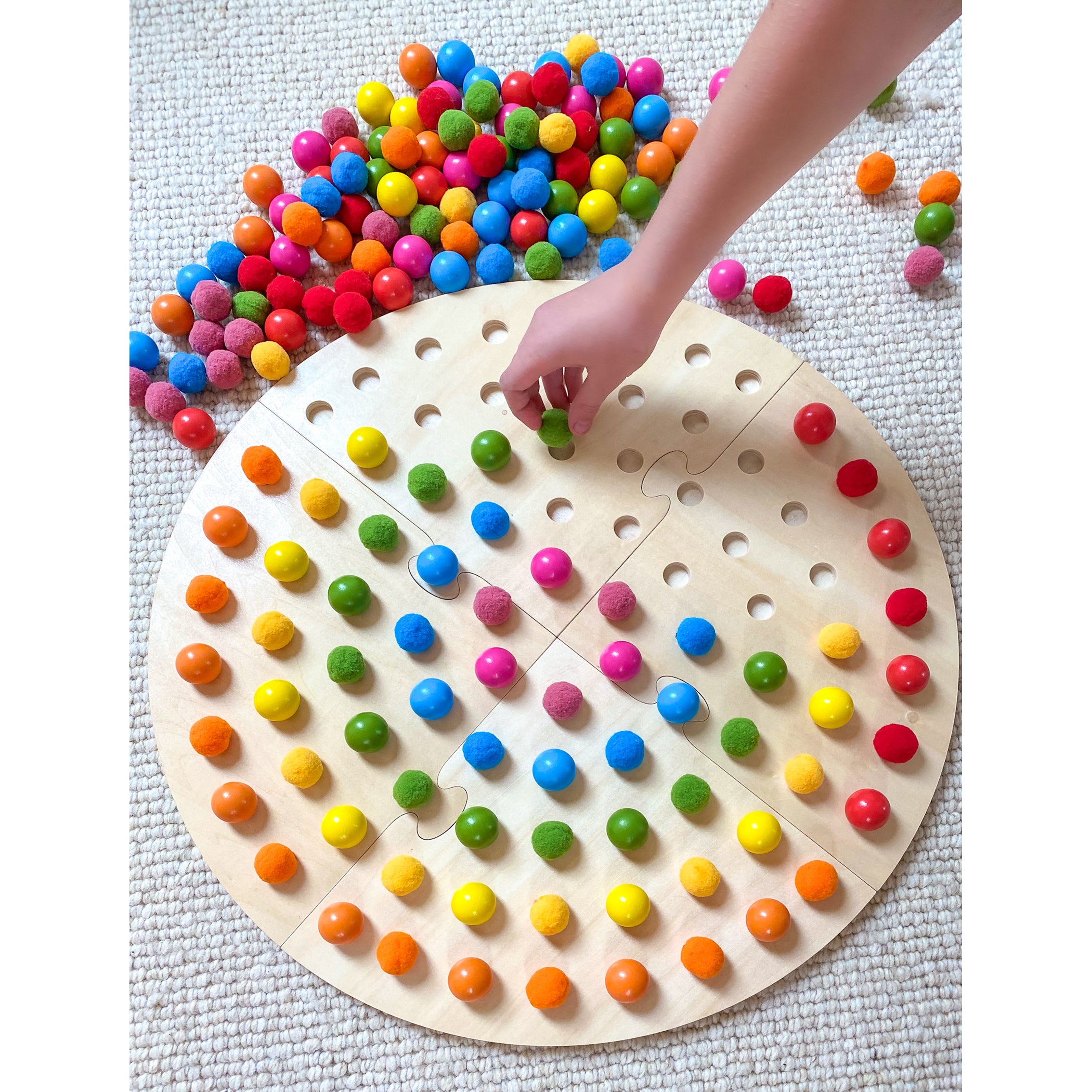 My Rainbow Globe - Wooden Puzzle