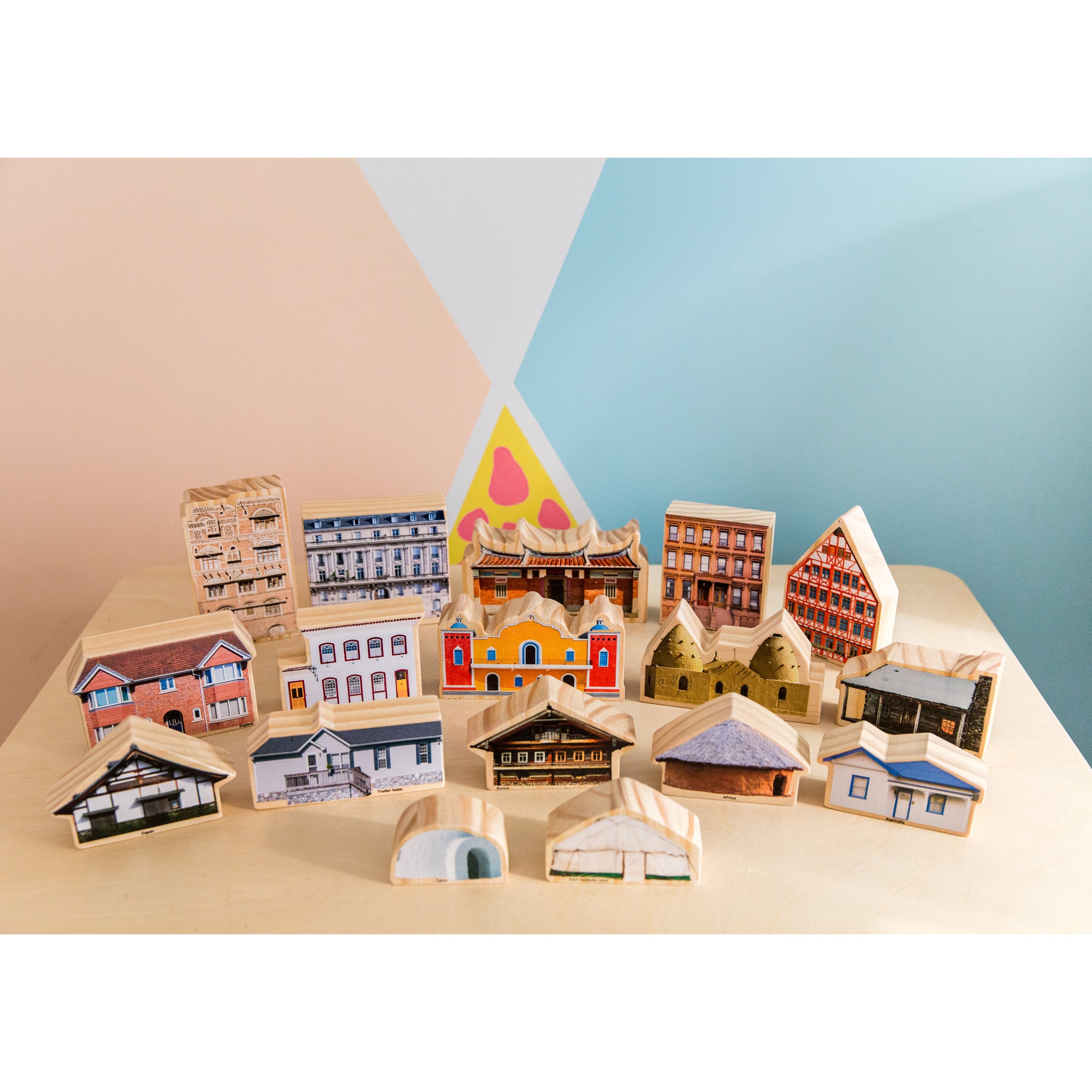 Where I Live? Wooden Blocks - Set of 17 - Ages 1+