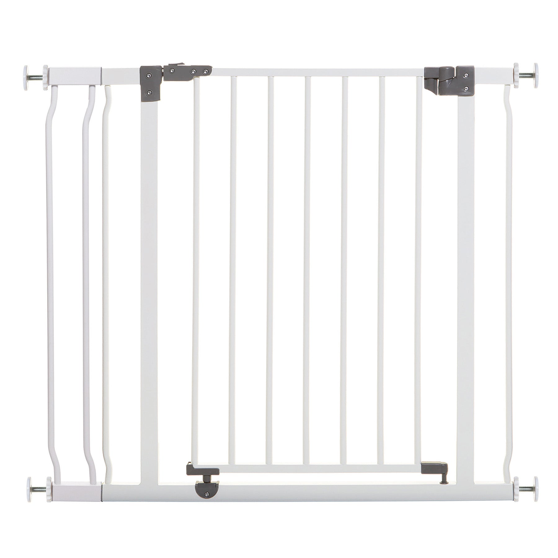 Liberty 29.5-36.5in Auto Close Metal Baby Safety Gate - White