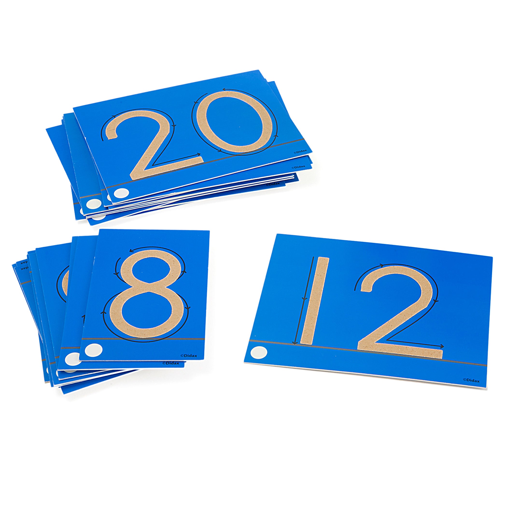 Tactile Sandpaper Numerals 0-20