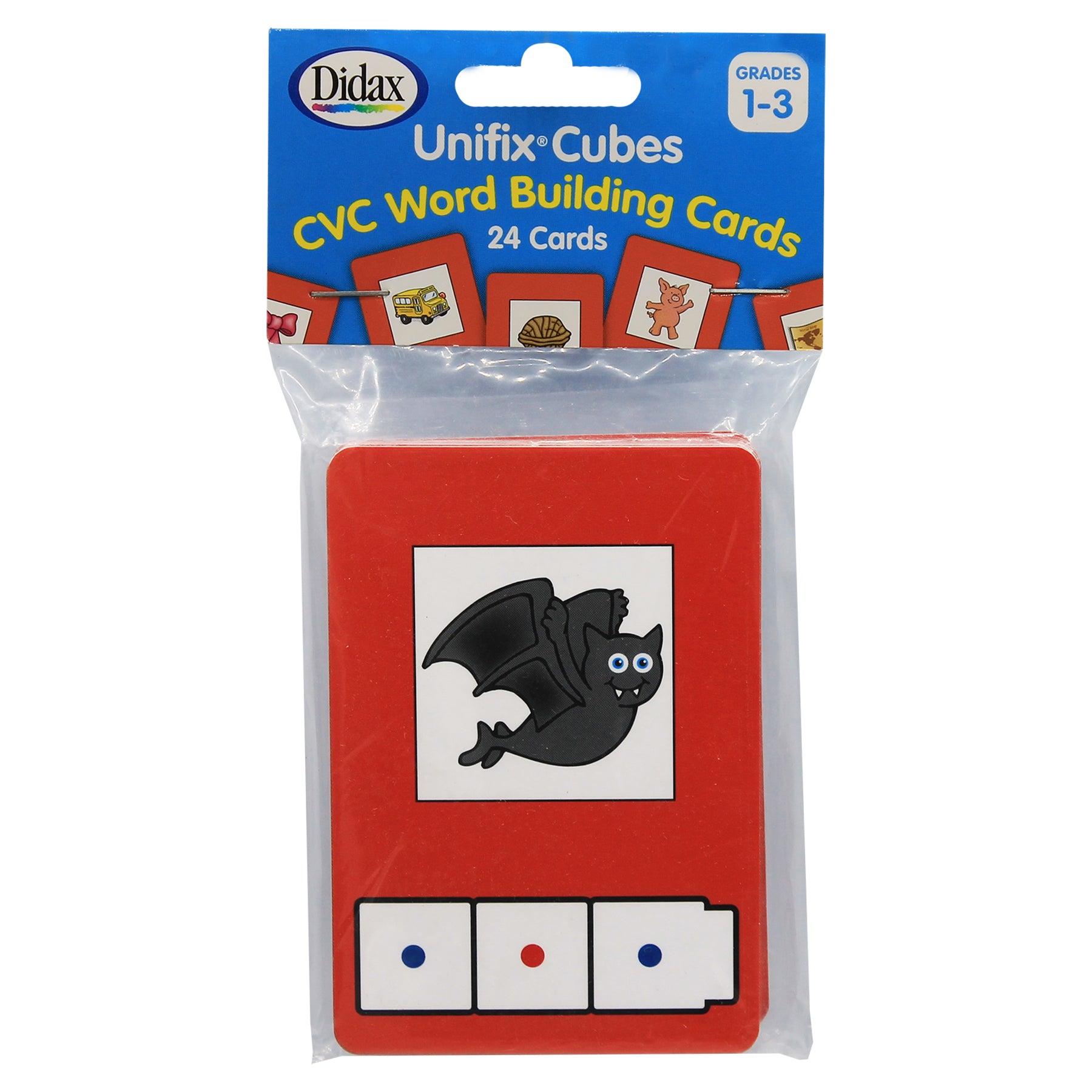 CVC Word Building Cards, 24 Cards Per Pack, 3 Packs