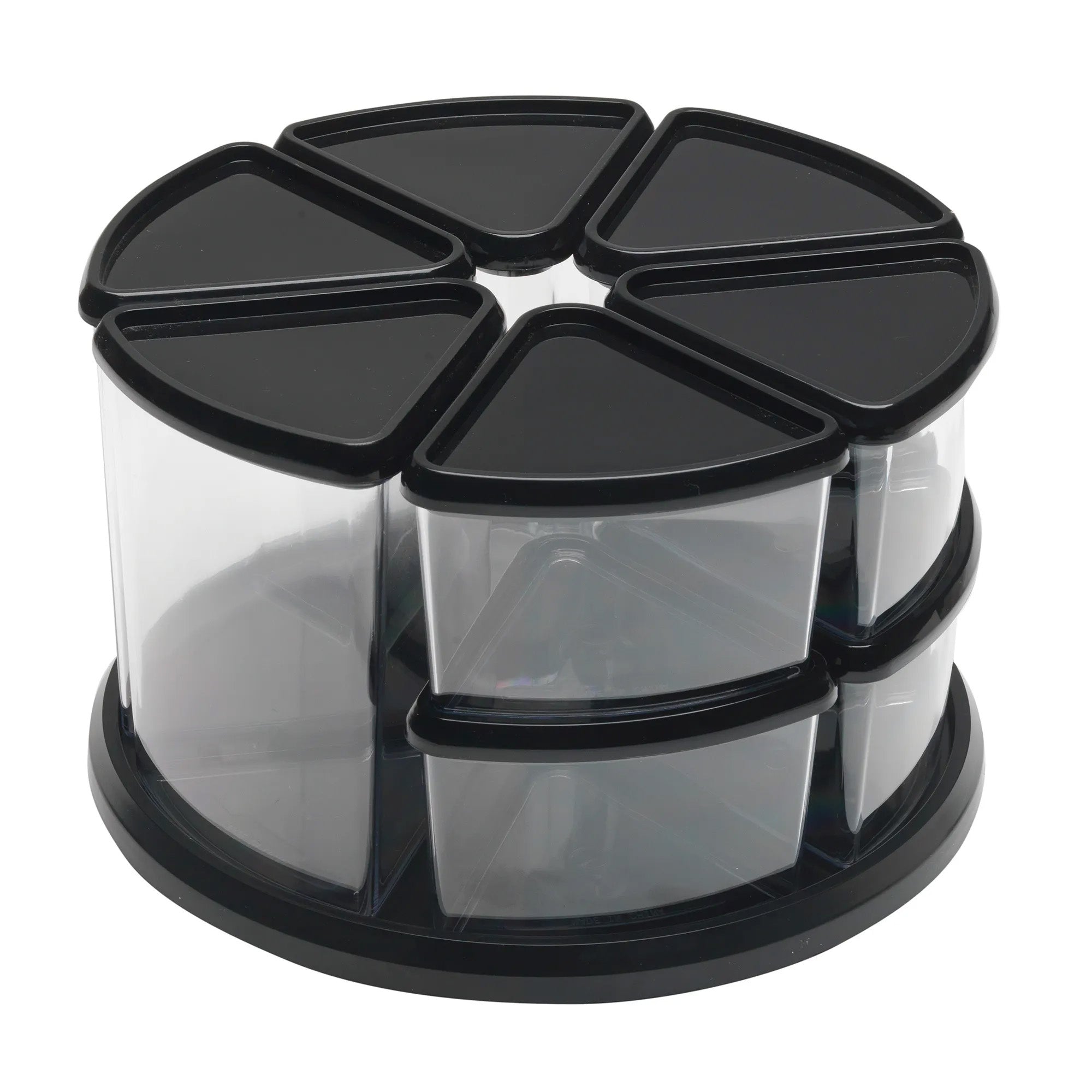 Carousel Rotating Organizer, 9-Bin, Black