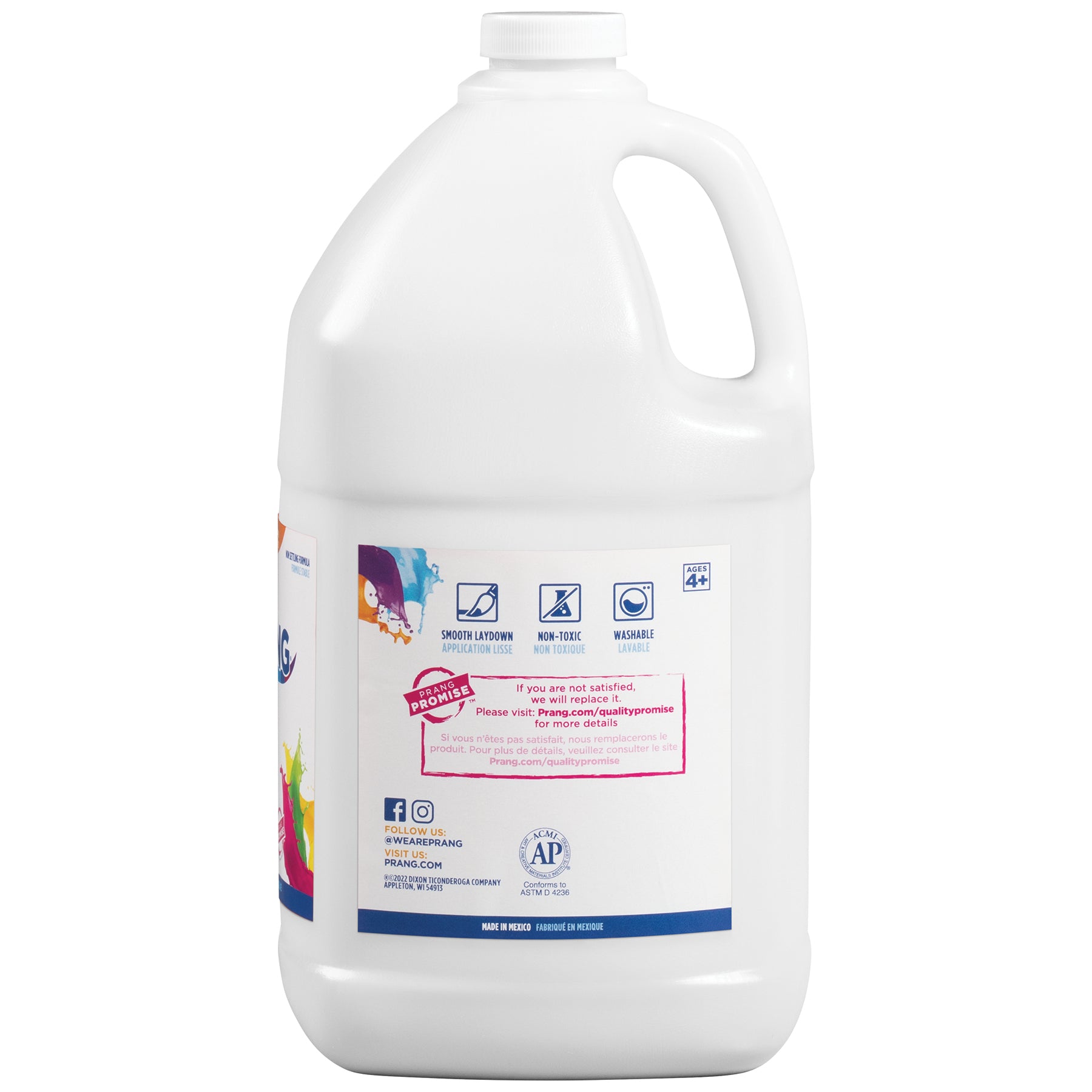 Washable Tempera Paint, White, Gallon