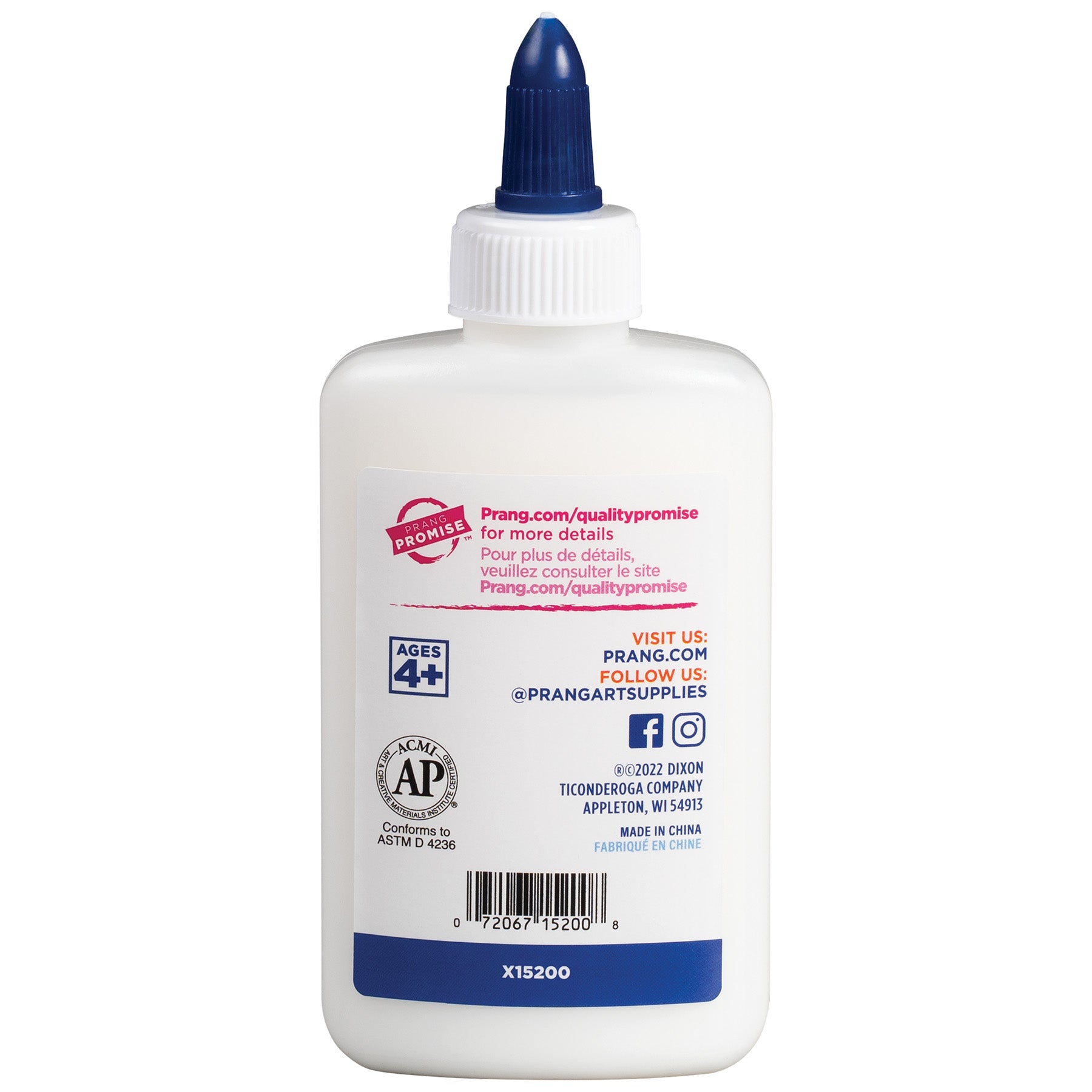 Glue Washable Liquid White School Glue - 4.4 oz, White, Pack of 24