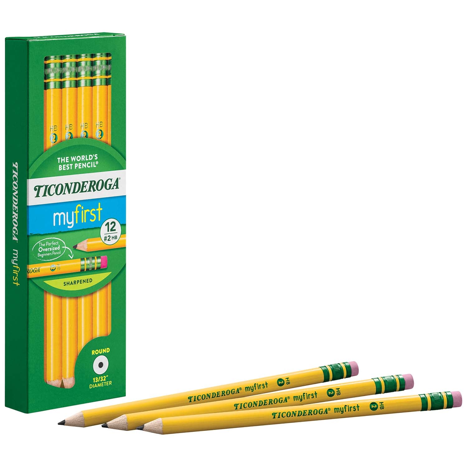 My First® Primary Size No. 2 Pencils with Eraser, 12 Per Box, 2 Boxes