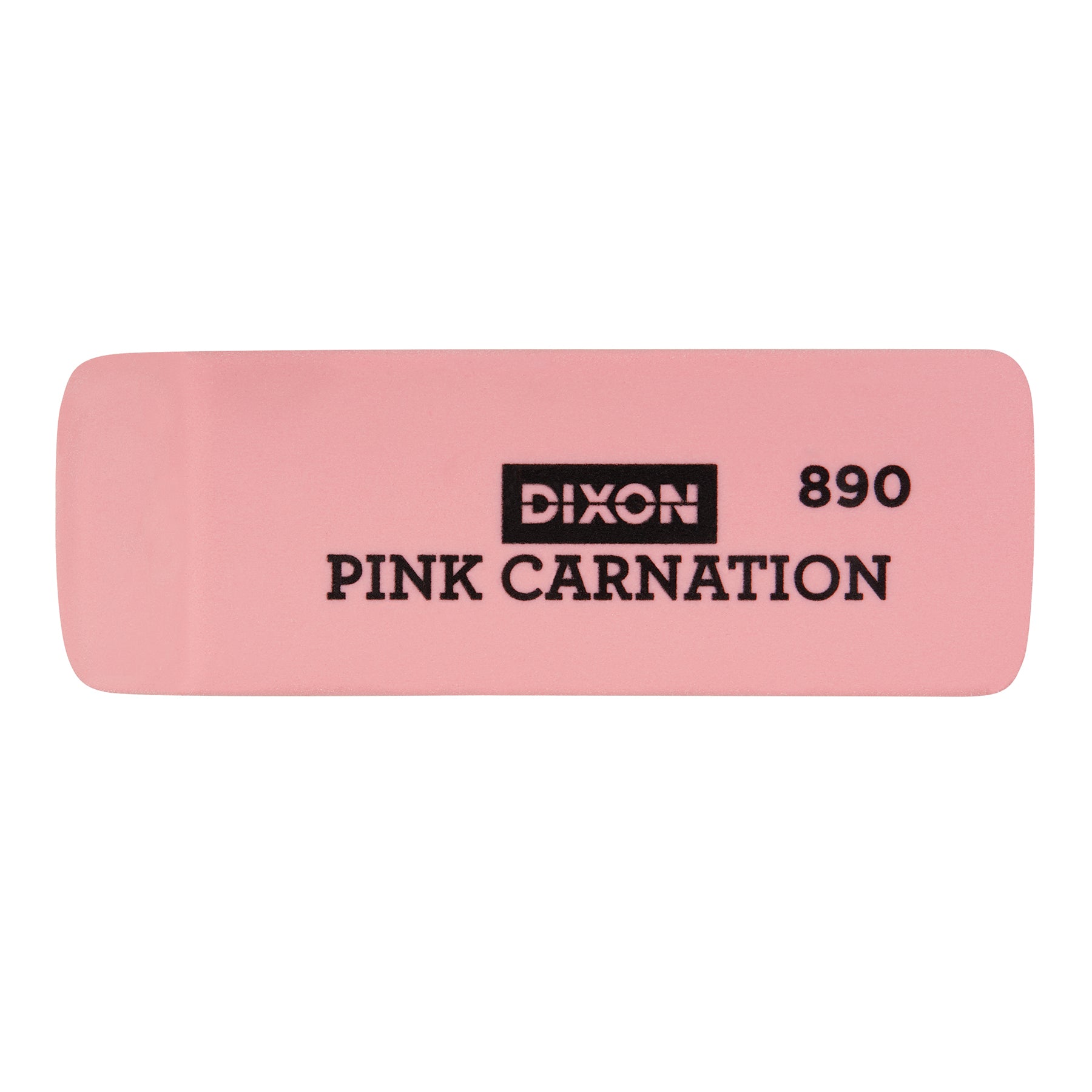 Pink Carnation Erasers, Medium, 2-5/16 x 13/16 x 7/17, 12 Per Pack, 3 Packs