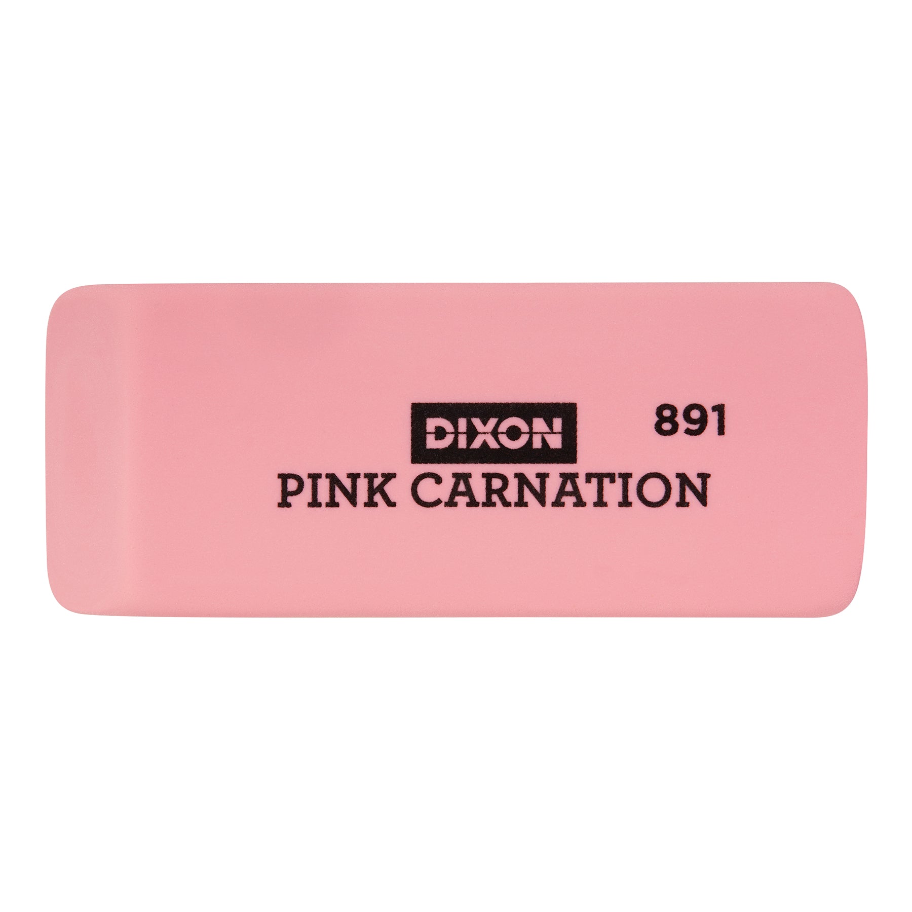 Pink Carnation Erasers, Large, 2-9/16 x 1 x 7/16, 12 Per Pack, 3 Packs