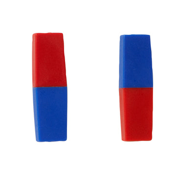 North/South Bar Magnets 3", Red/Blue Poles, 2 Per Pack, 3 Packs - A1 School Supplies