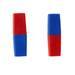 North/South Bar Magnets 3", Red/Blue Poles, 2 Per Pack, 3 Packs - A1 School Supplies