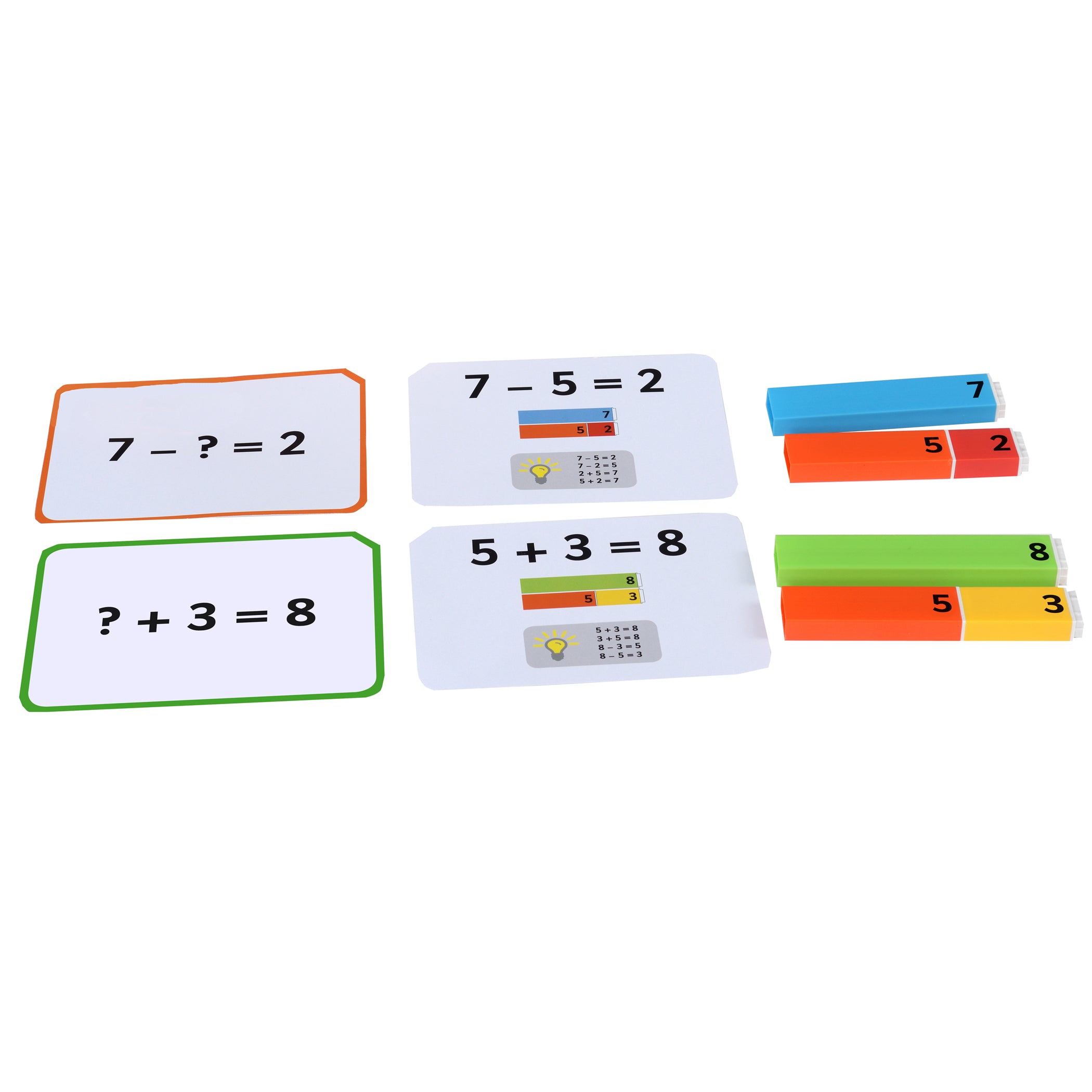 Connecting Number Rods Work Cards