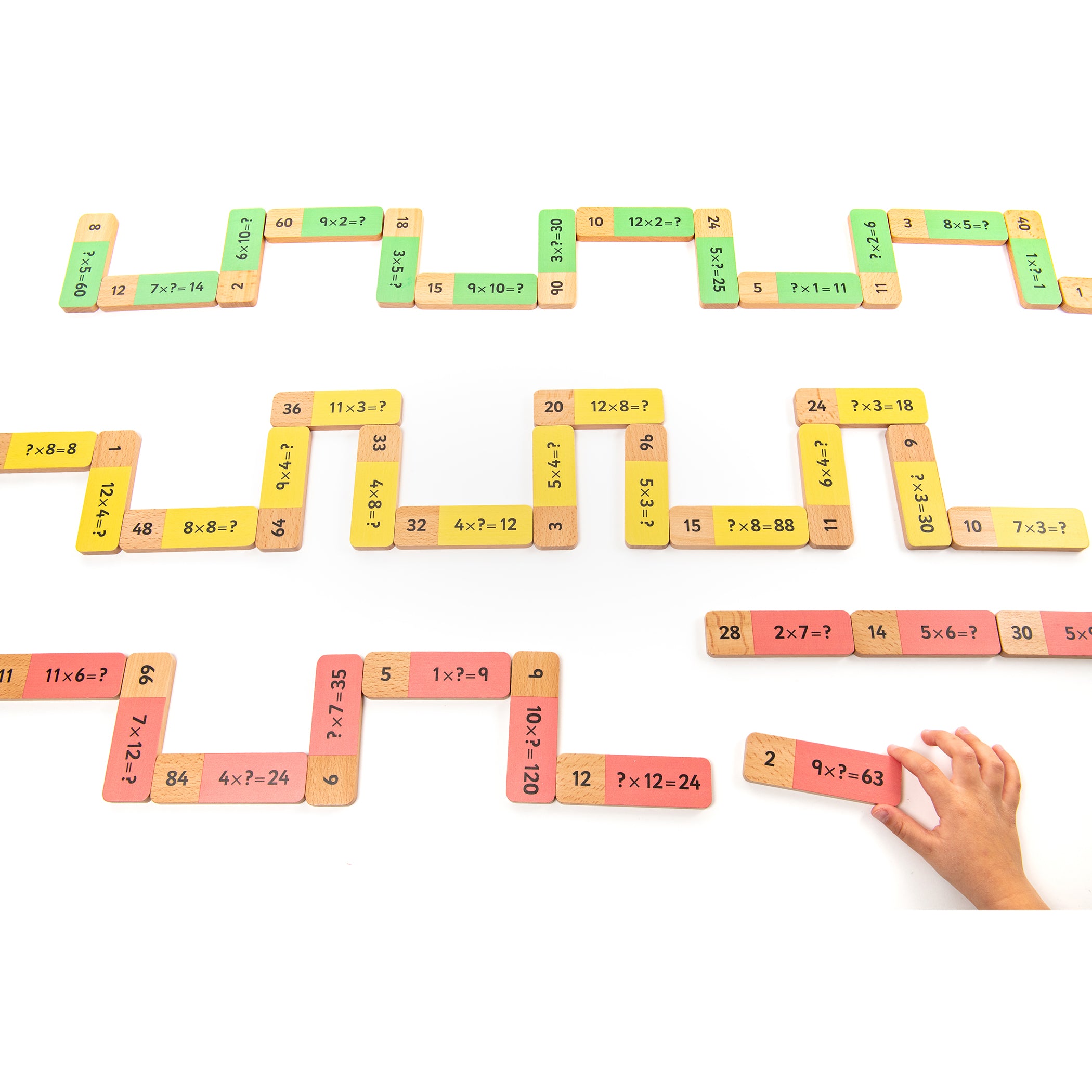 Wooden Multiplication Dominoes - A1 School Supplies