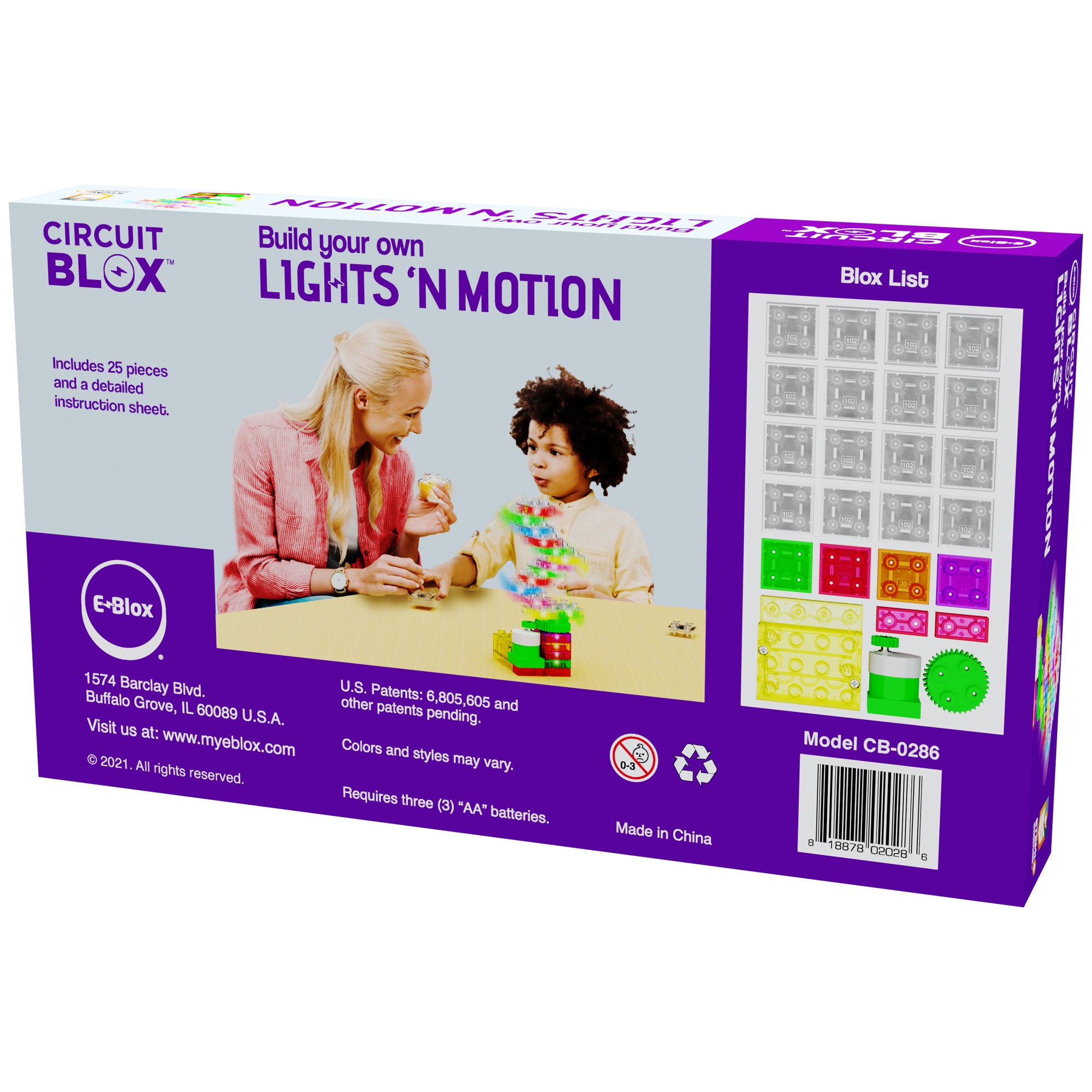 Circuit Blox™ Single Student Set, Lights 'N Motion Geared Motor - A1 School Supplies