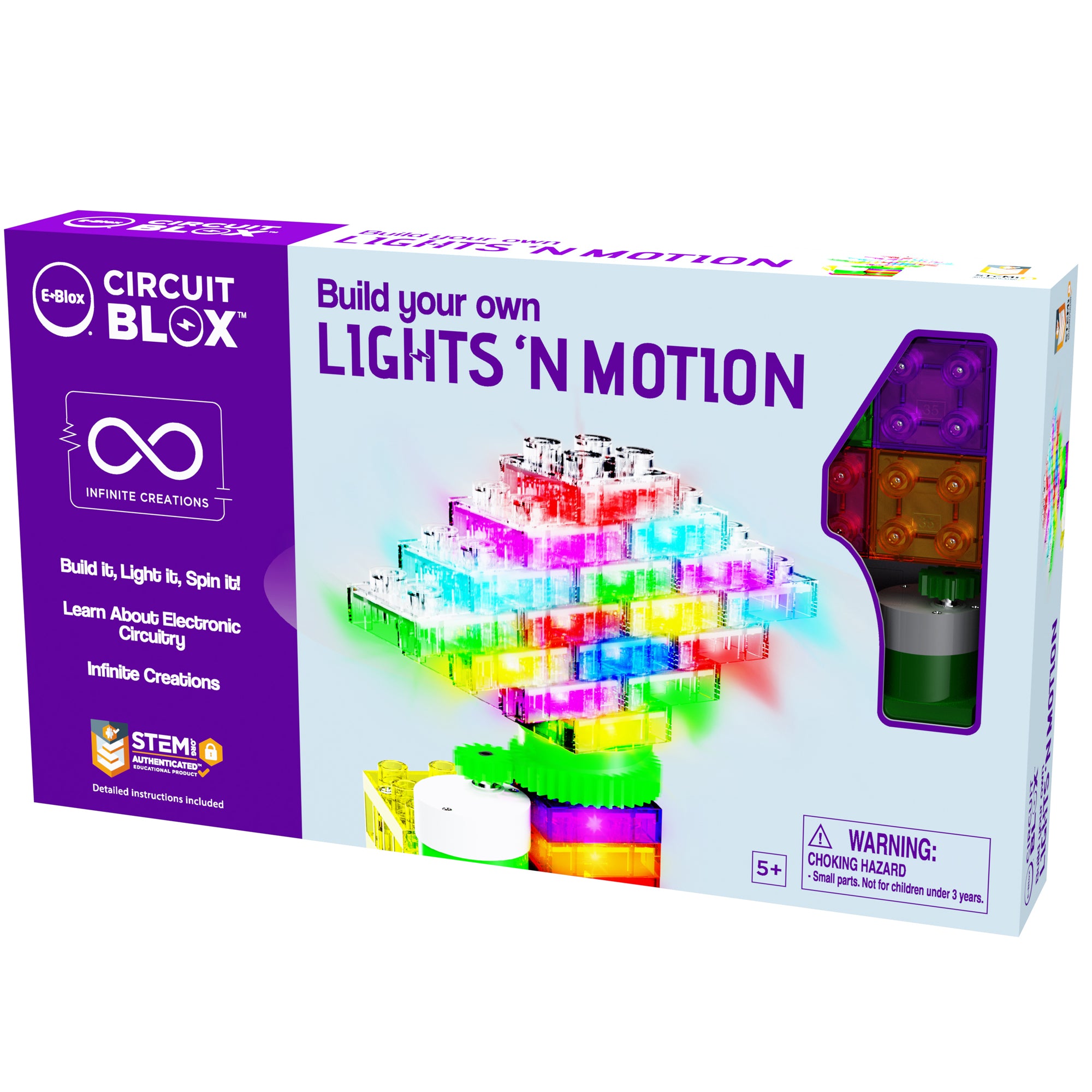 Circuit Blox™ Single Student Set, Lights 'N Motion Geared Motor - A1 School Supplies