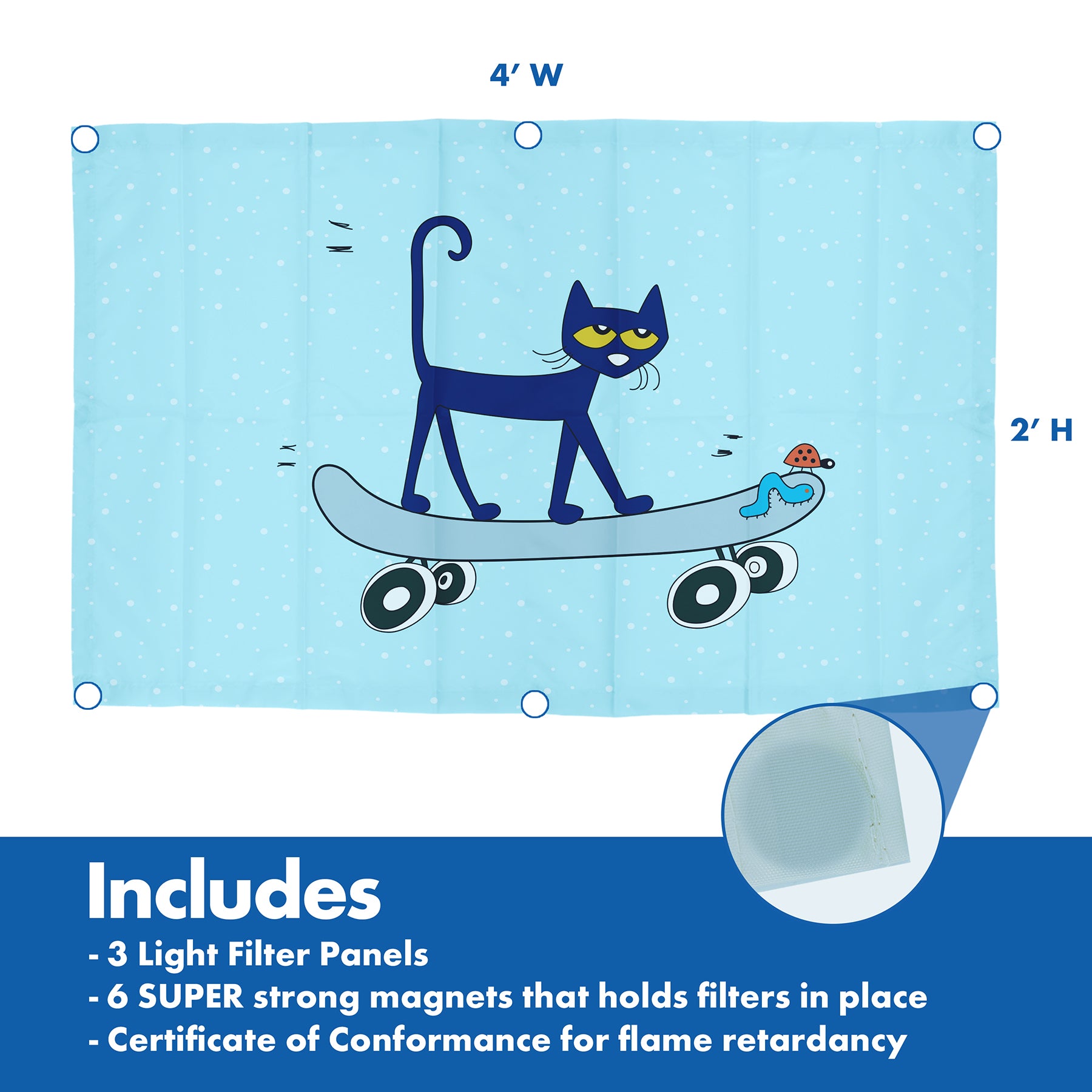 Pete the Cat® Calming Light Filters, Pack of 3 - A1 School Supplies