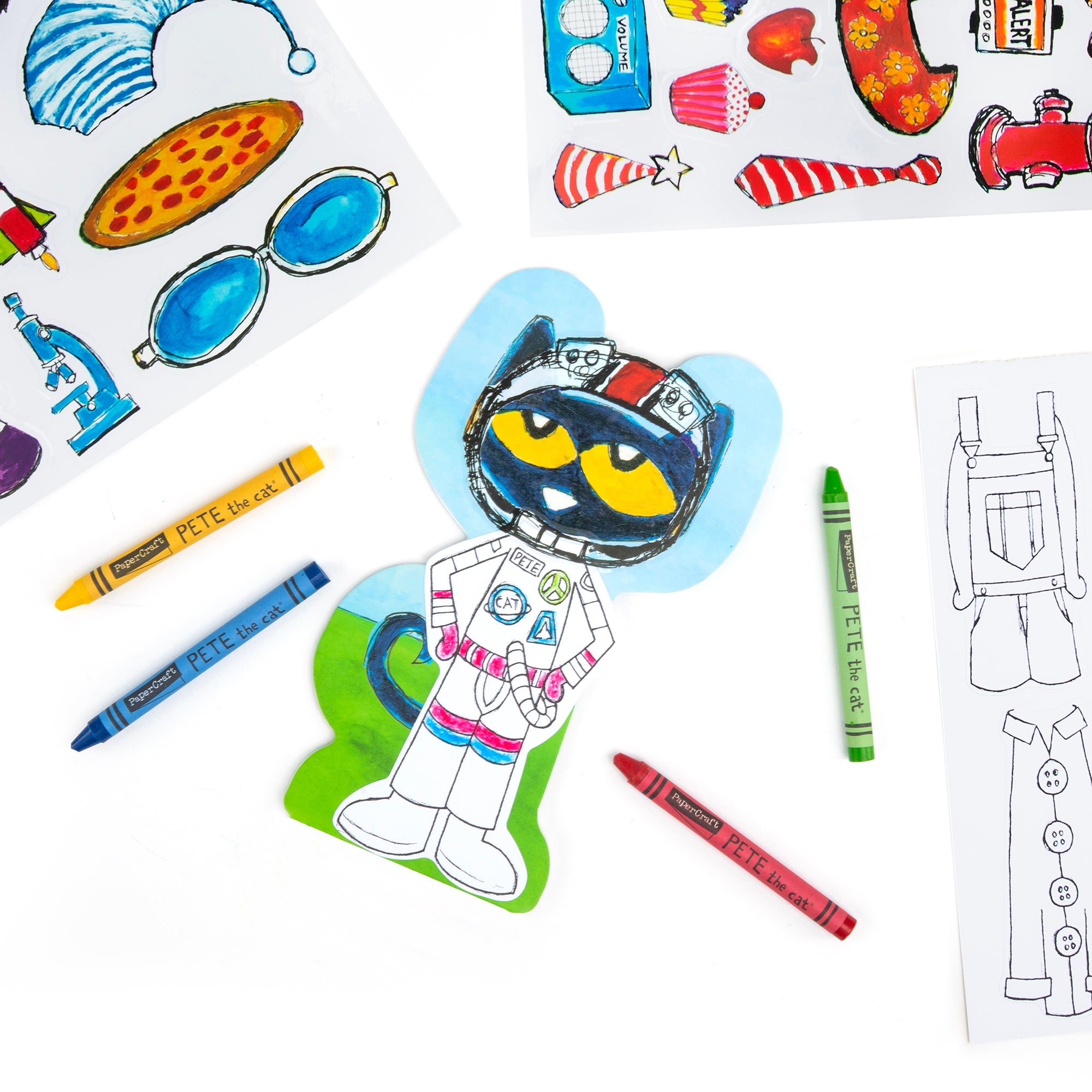 Papercraft Pete the Cat Coloring Activity Set - A1 School Supplies