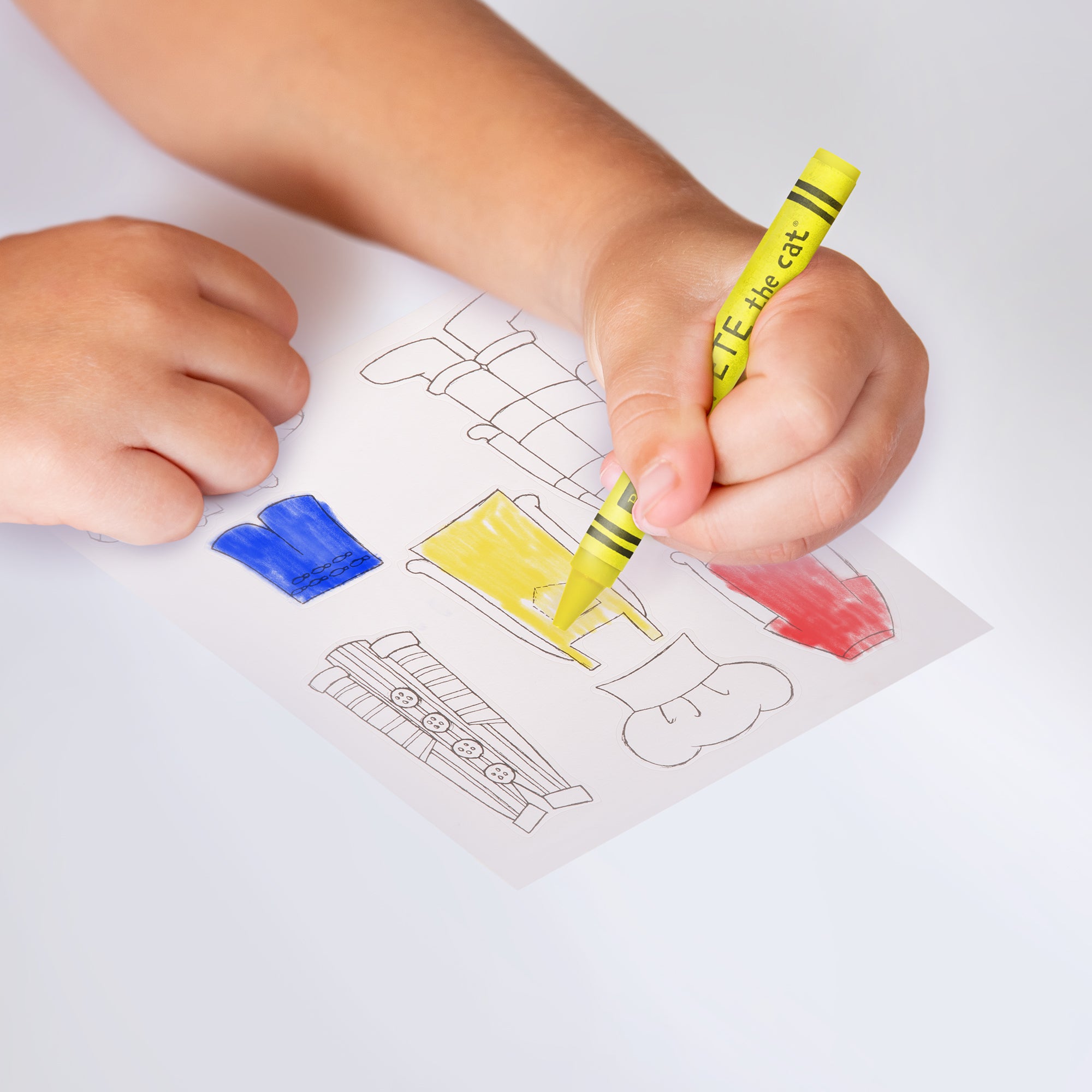 Papercraft Pete the Cat Coloring Activity Set - A1 School Supplies