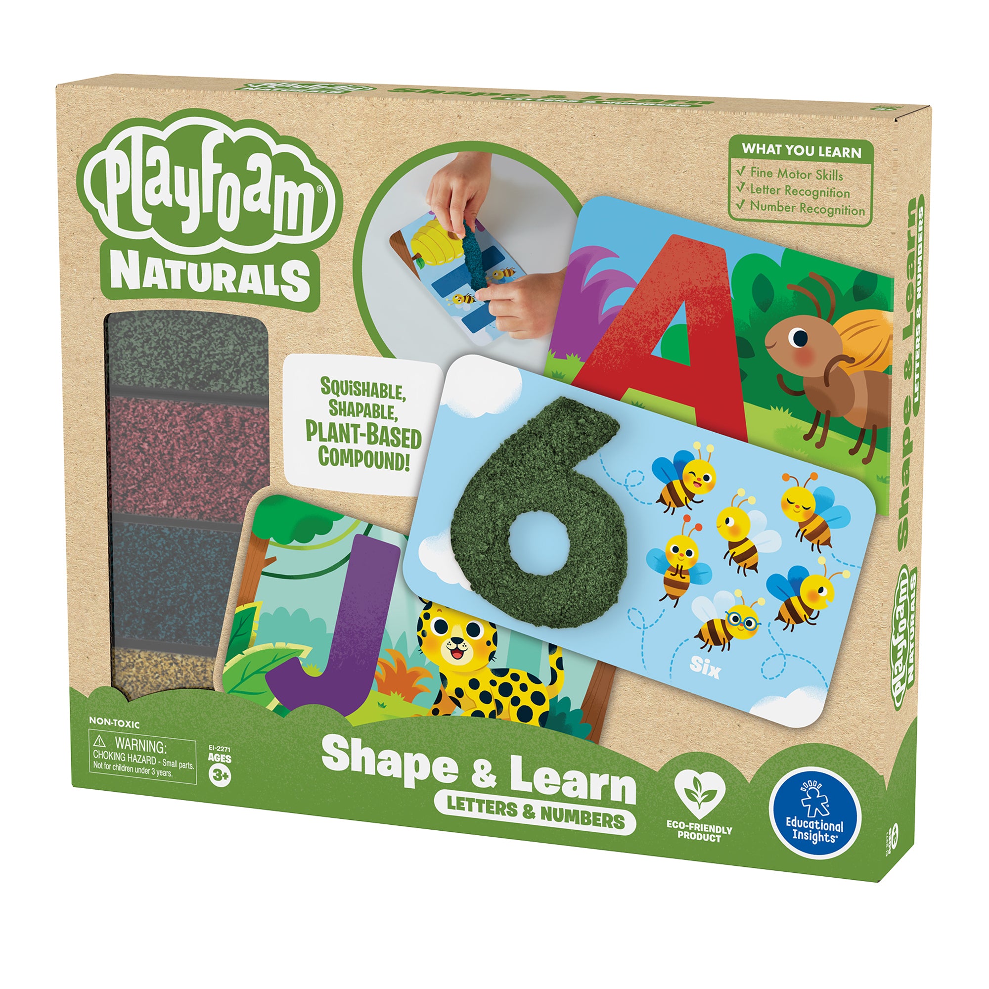 Playfoam® Naturals Shape & Learn Letters & Numbers - A1 School Supplies