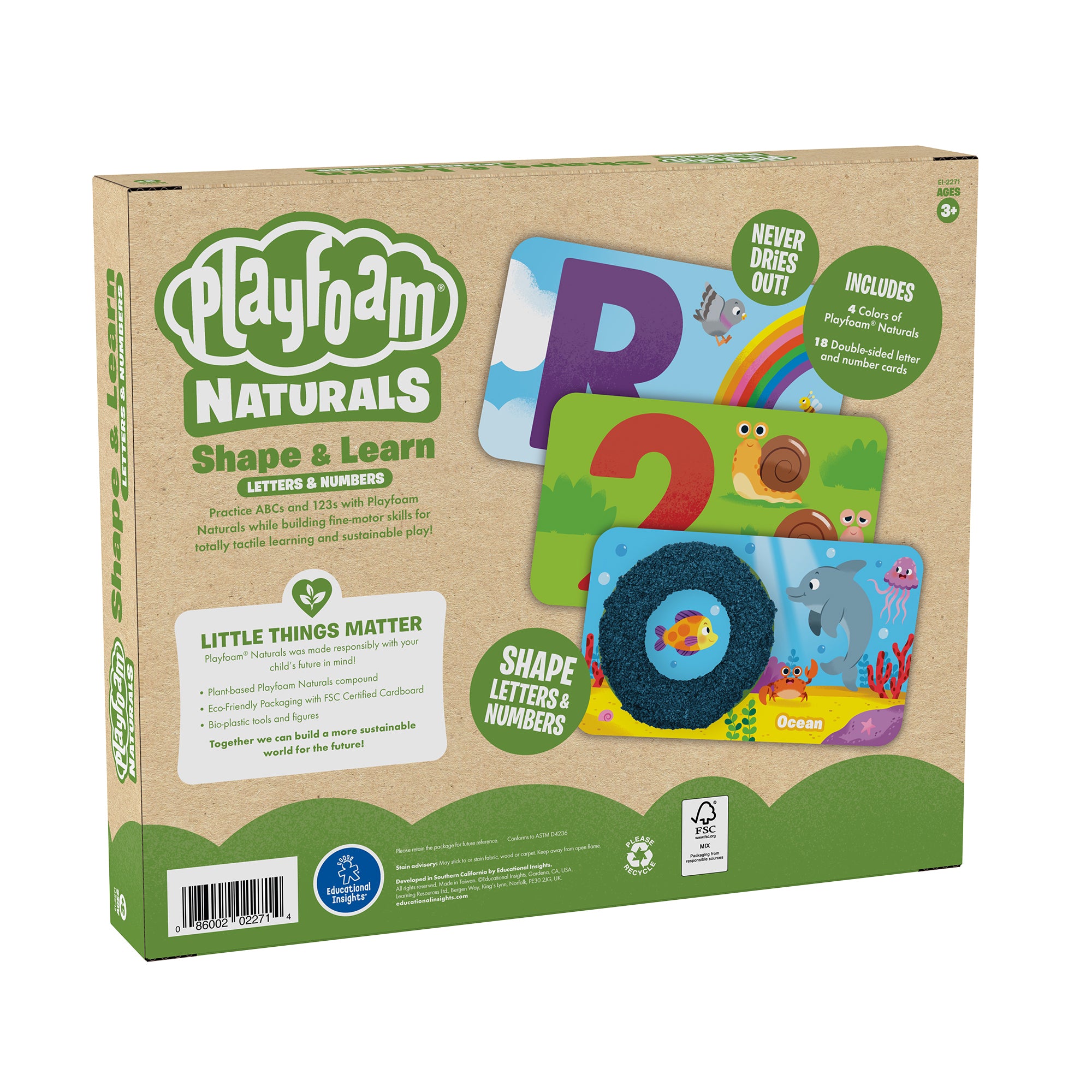 Playfoam® Naturals Shape & Learn Letters & Numbers - A1 School Supplies