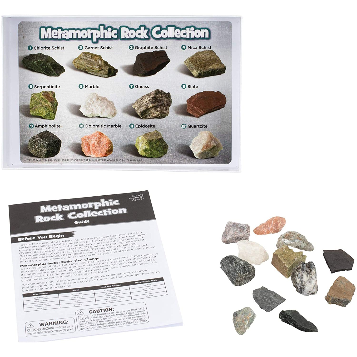 GeoSafari® Complete Rock, Mineral, & Fossil Collections, Set of 57 - A1 School Supplies