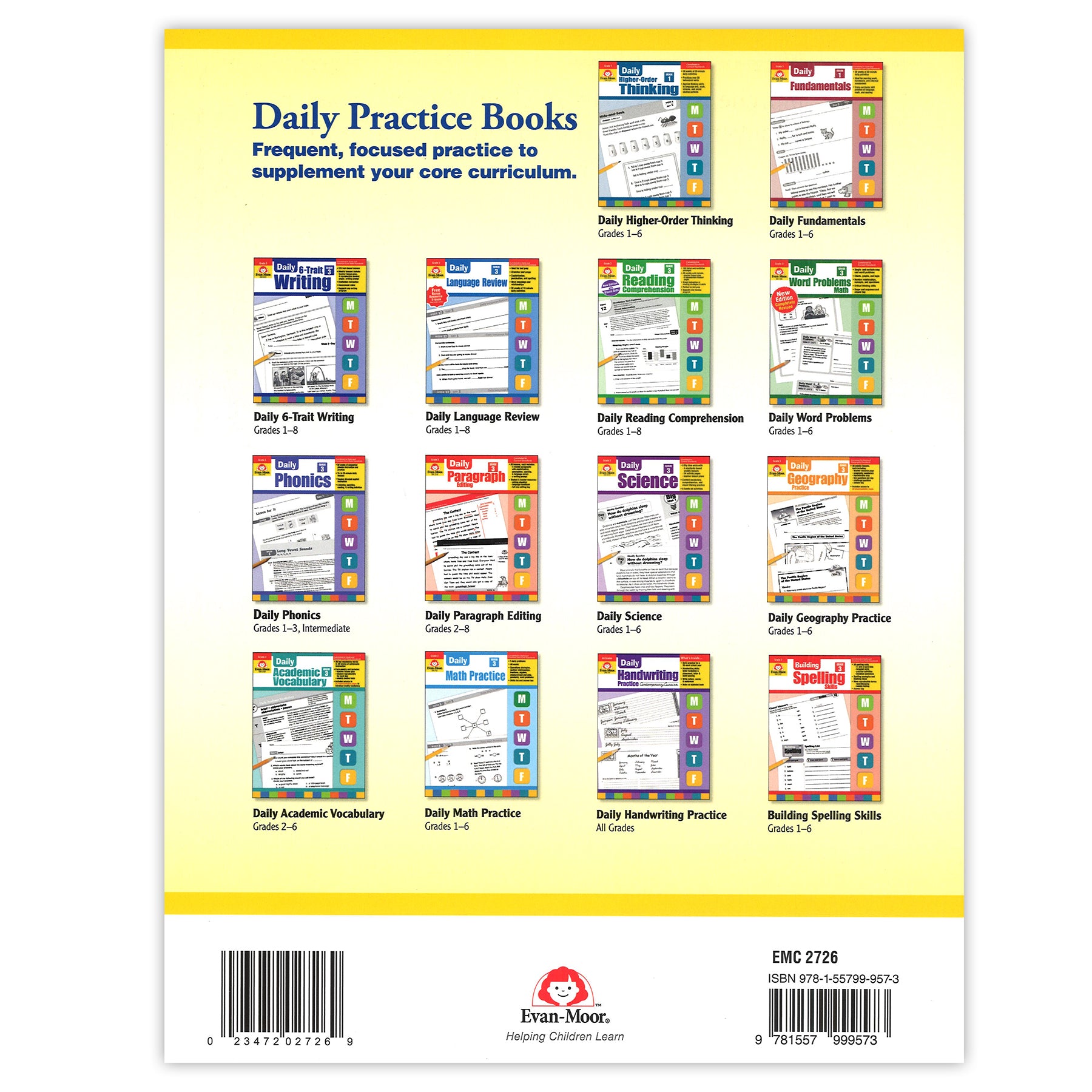 Daily Paragraph Editing Book, Grade 3