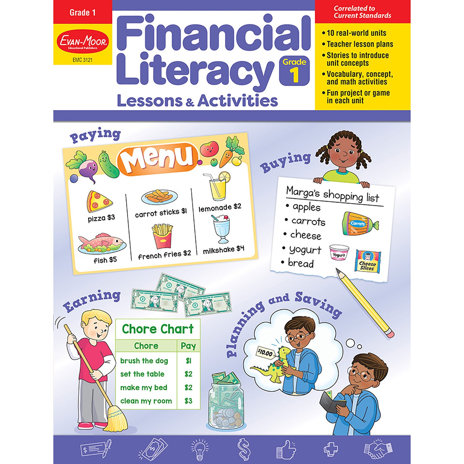 Financial Literacy Lessons & Activities, Grade 1