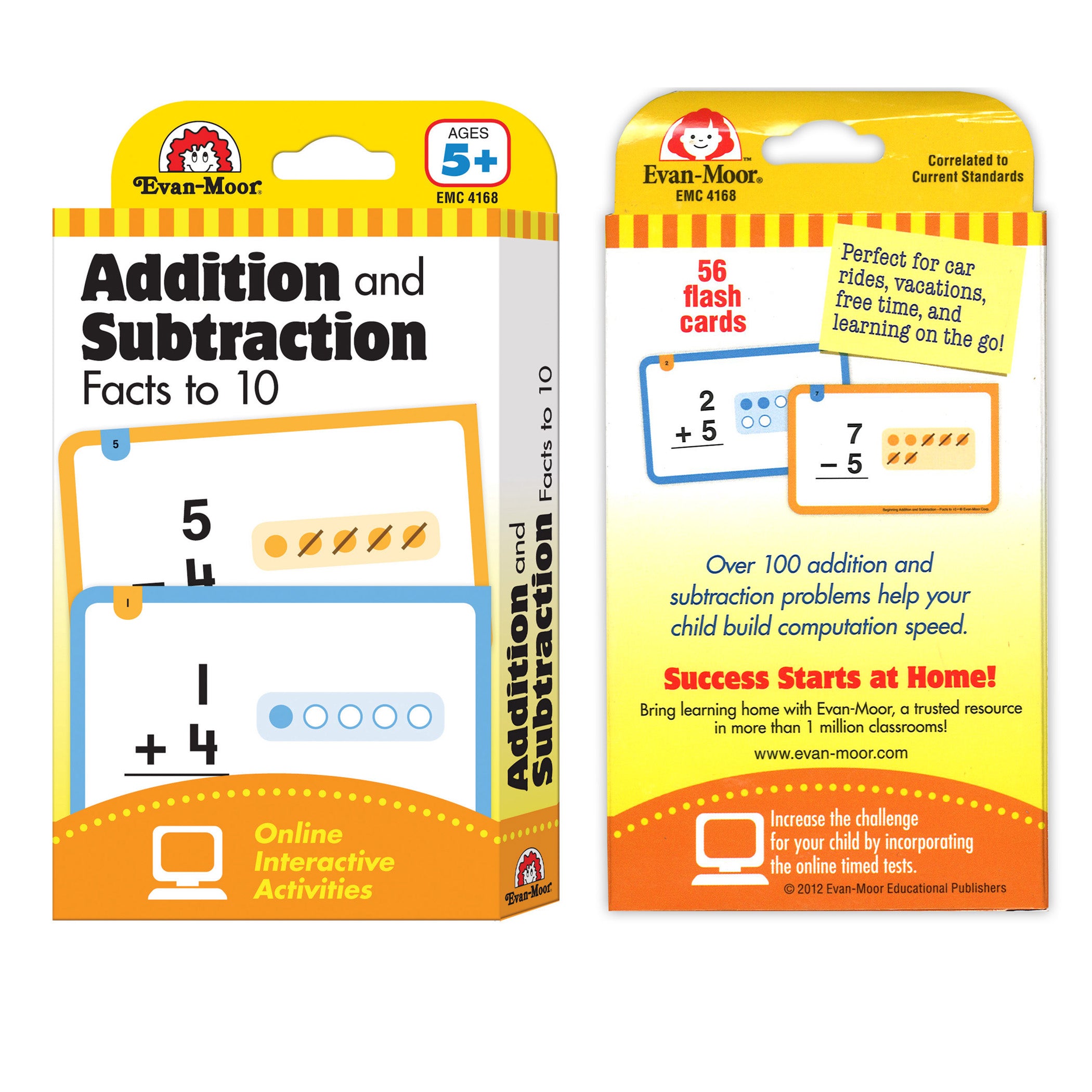 Learning Line: Addition and Subtraction Facts to 10, Grade 1+ (Age 5+) - 56 Flashcards Per Pack, 6 Packs