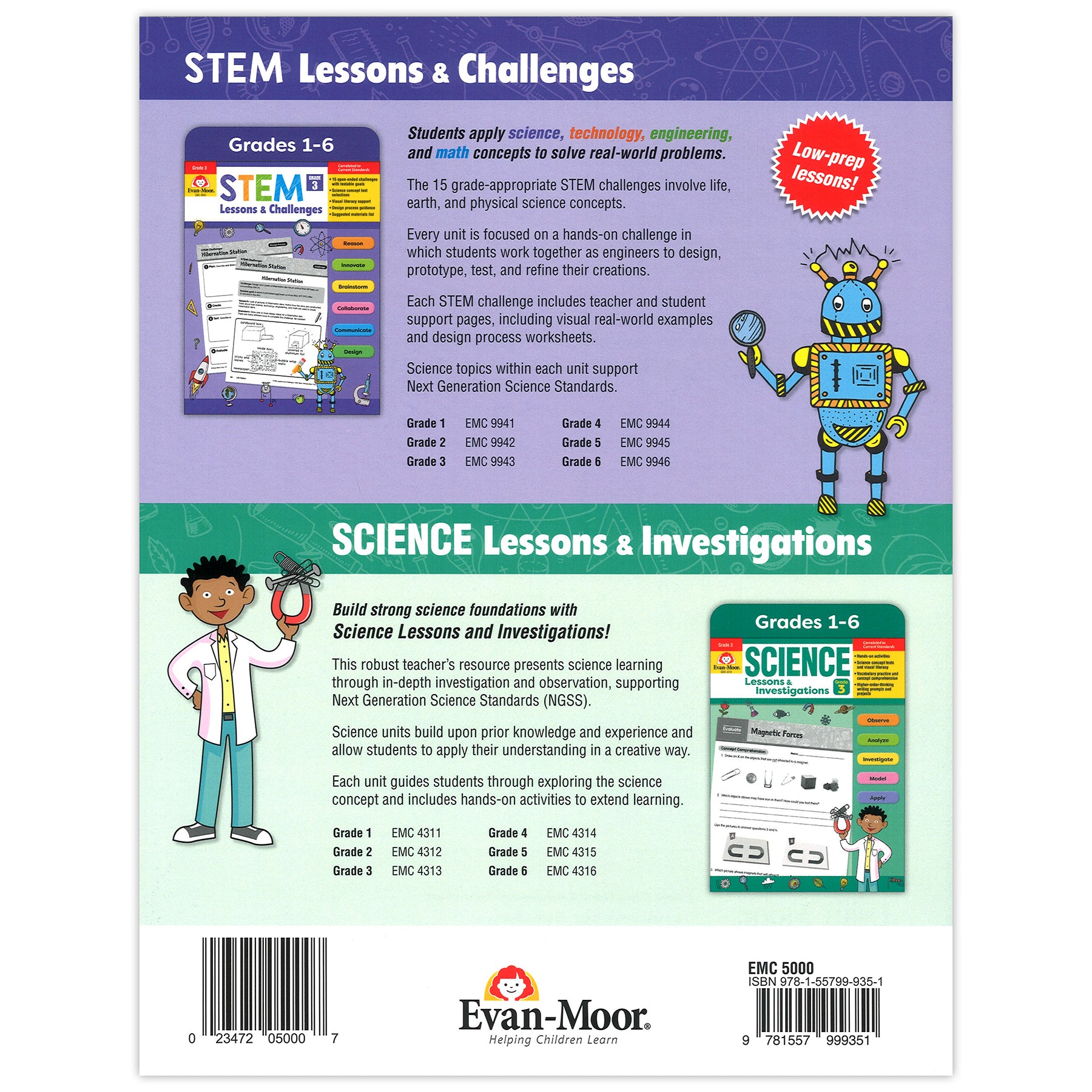 Hands-On Science 20 Themes Book, Grades 1-3