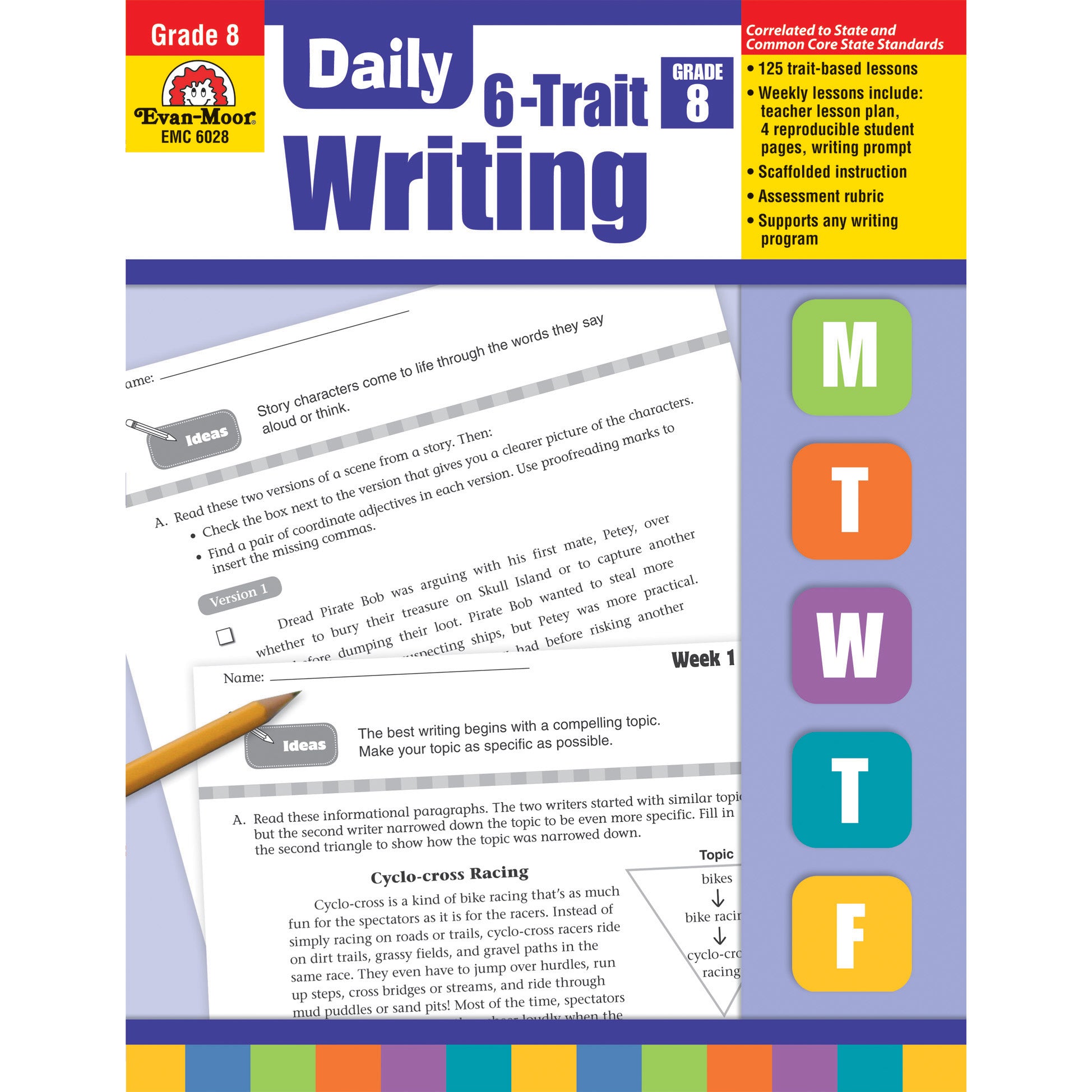 Daily 6-Trait Writing, Teacher's Edition, Grade 8