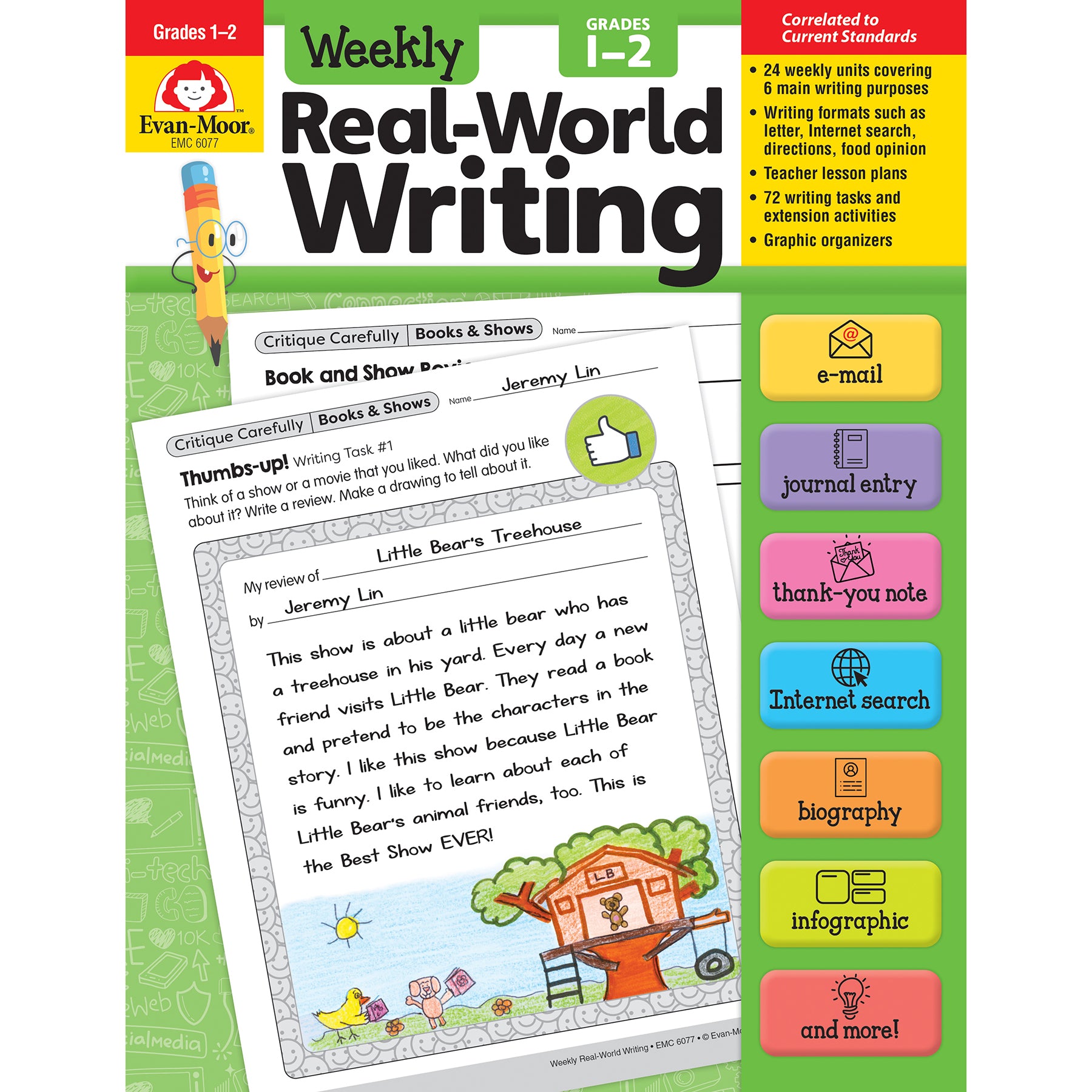 Weekly Real-World Writing, Grades 1-2