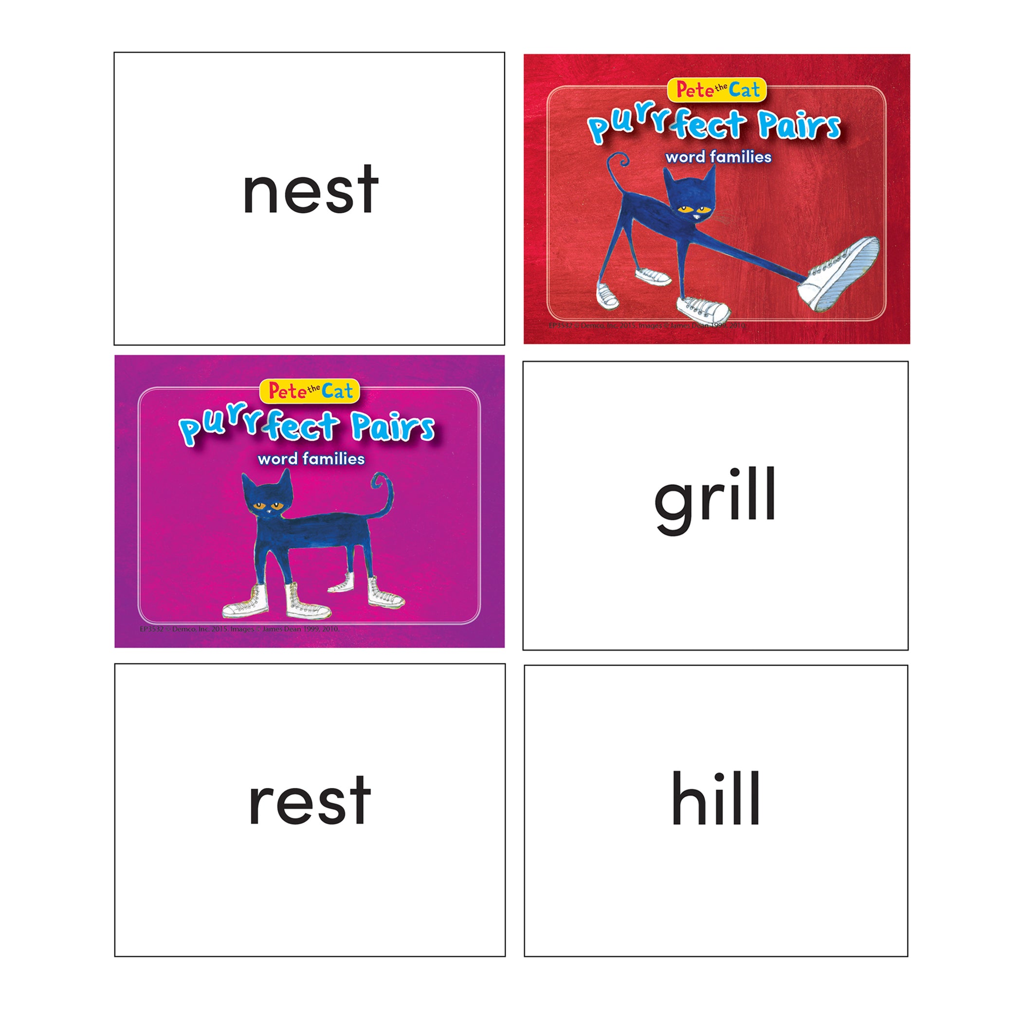 Pete the Cat® Purrfect Pairs Game: Word Families