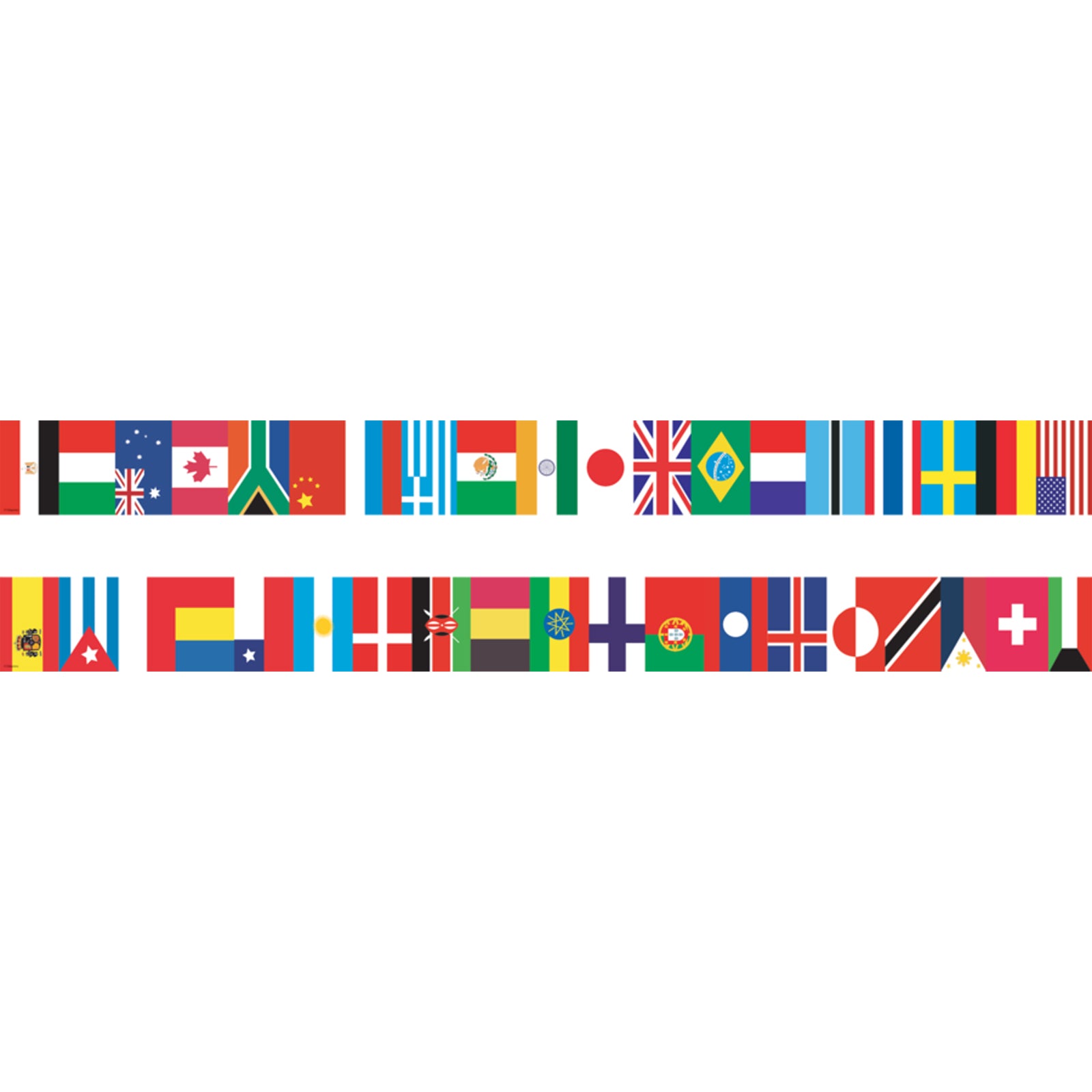 International Flags Spotlight Border™, 36 Per Pack, 6 Packs - A1 School Supplies