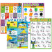 Pete the Cat Early Learning Small Poster Pack, 11" x 15-3/4", Pack of 12 - A1 School Supplies