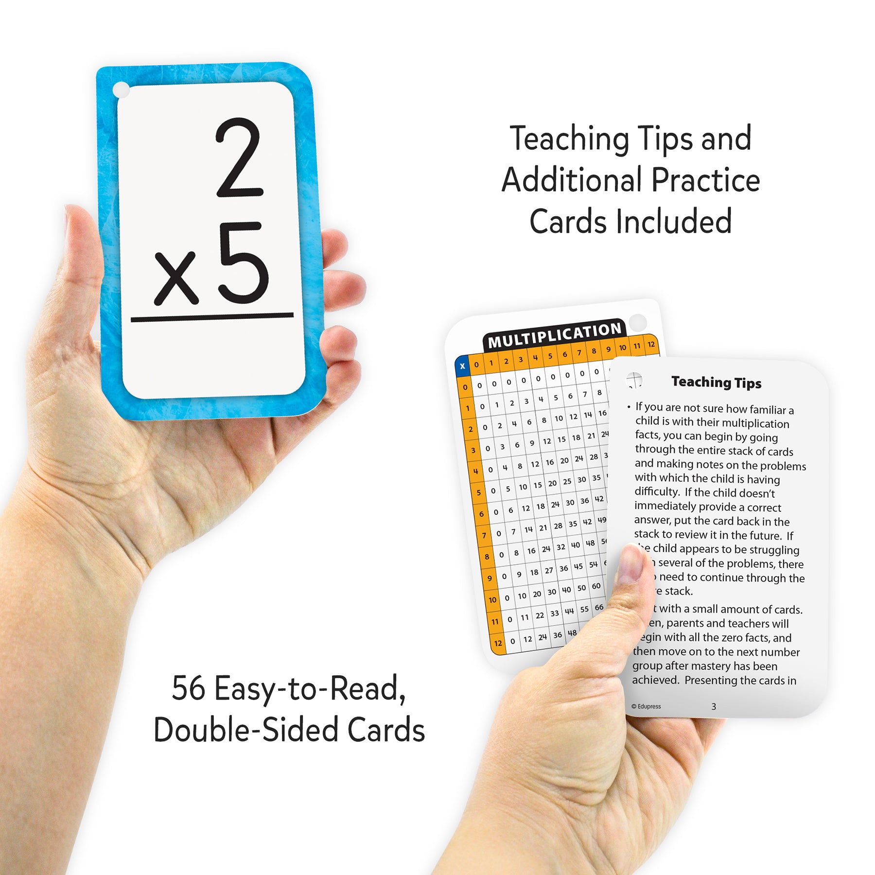 Multiplication 0-12 Flash Cards, 6 Packs