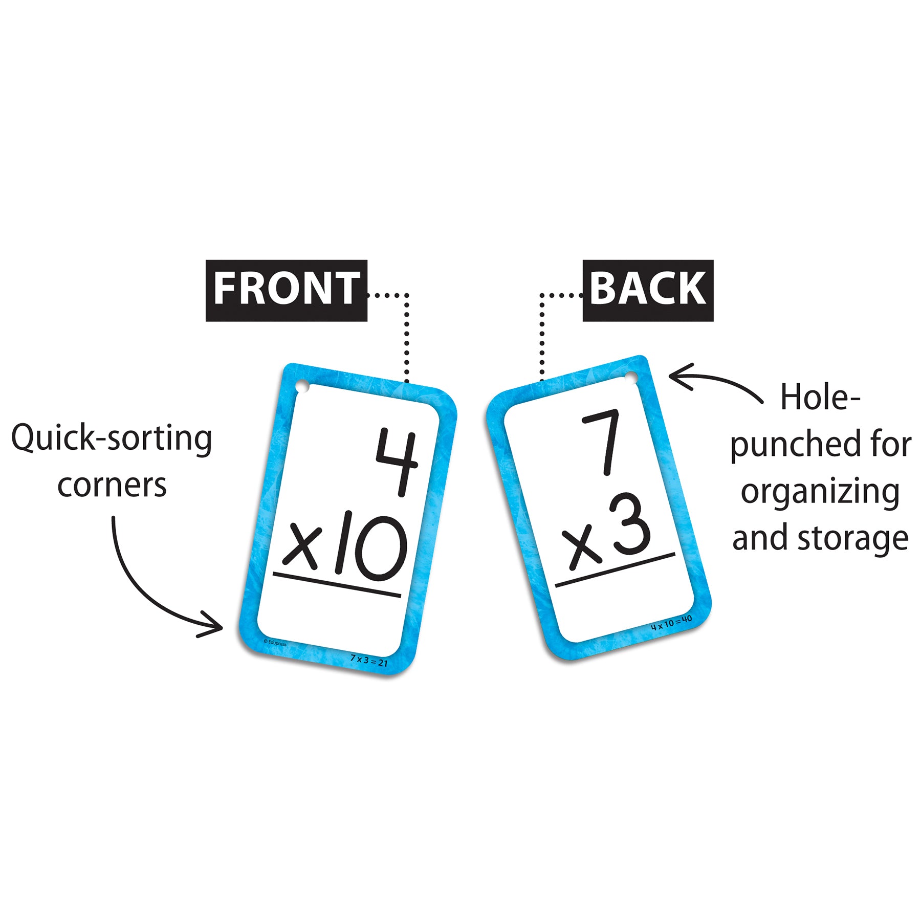 Multiplication 0-12 Flash Cards, 6 Packs