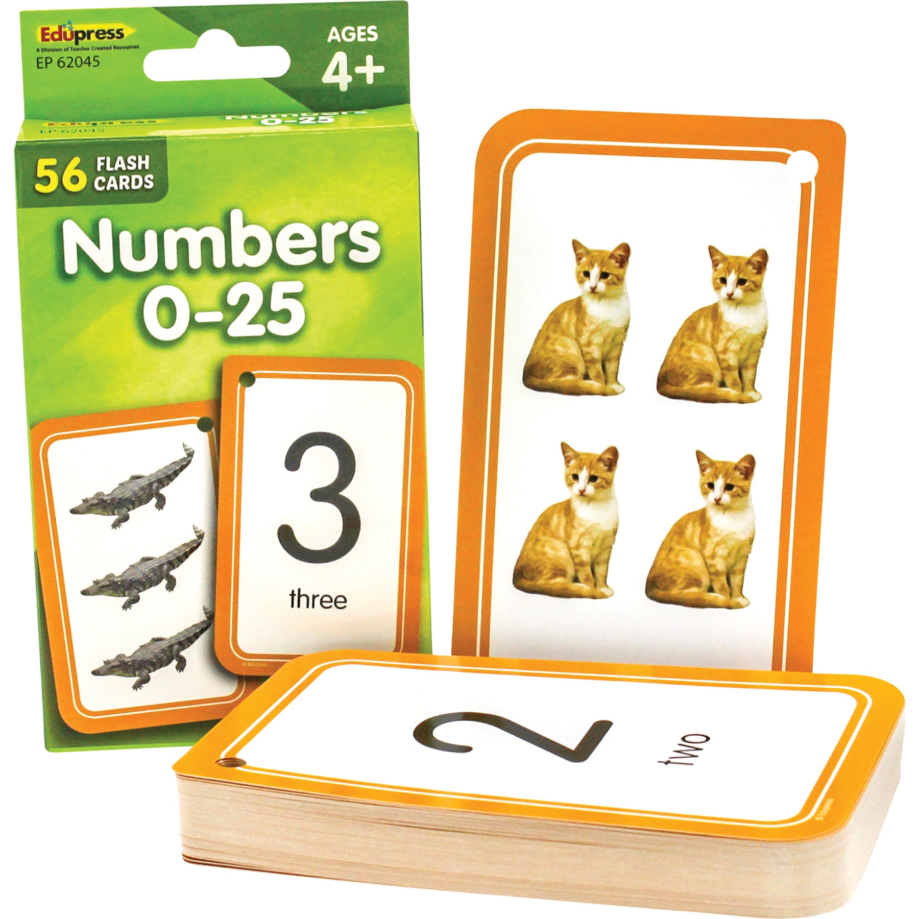 Numbers 0-25 Flash Cards, 6 Packs